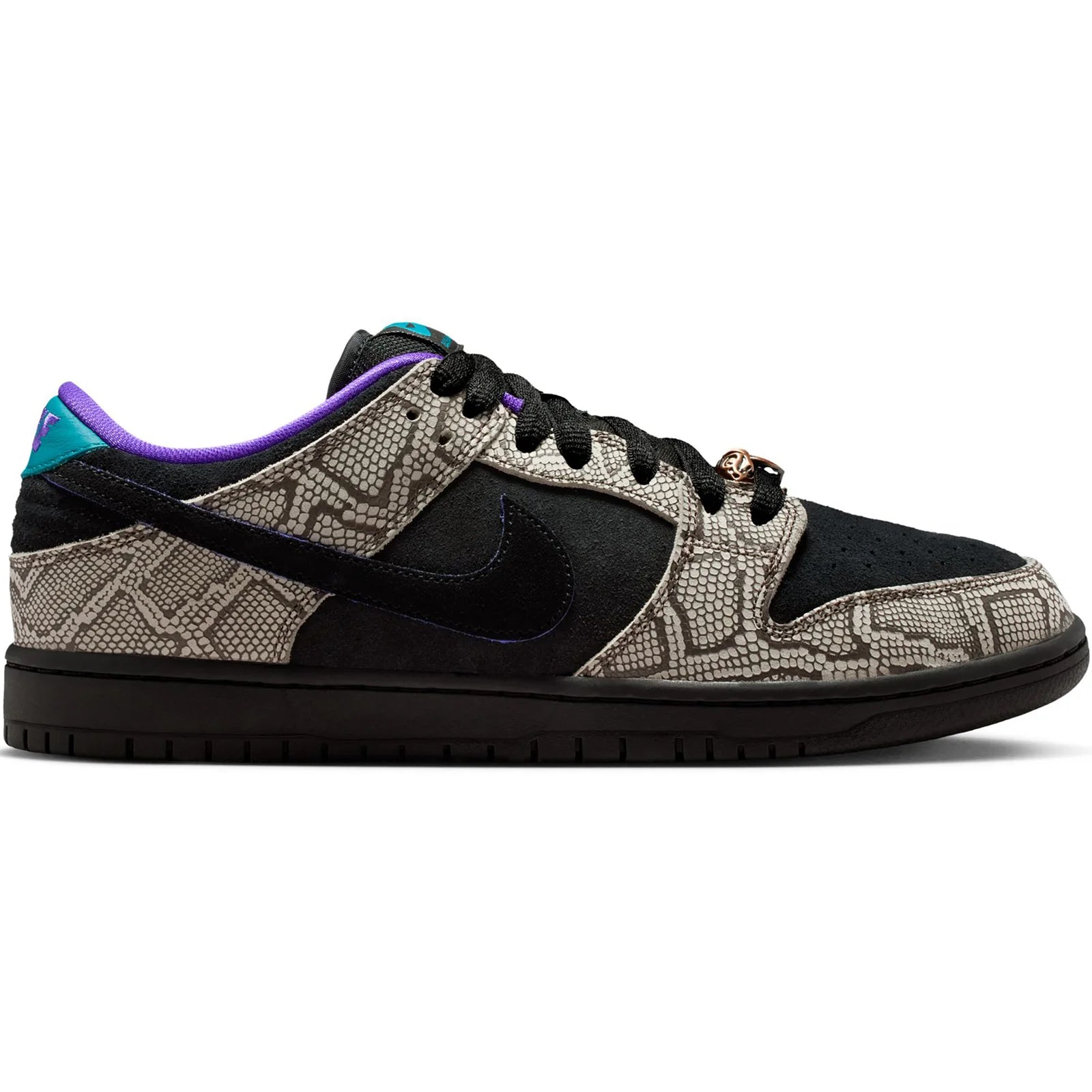 Nike SB Dunk Low Pro x Dashawn Jordan Shoes - String/Black-Bright Spruce-Fierce Purple