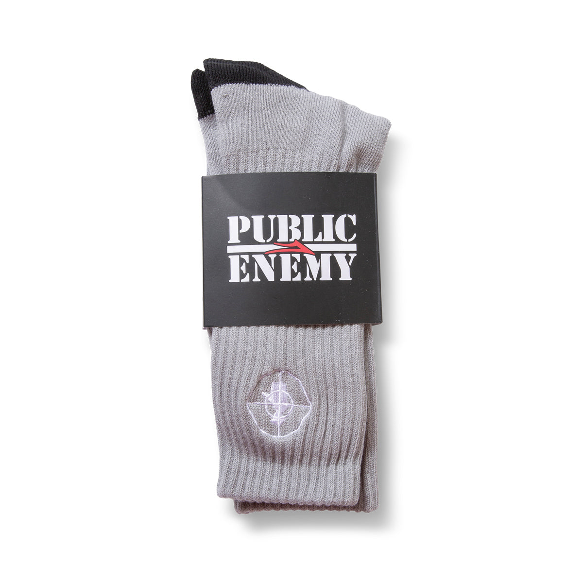 Lakai x Public Enemy Sniper Logo Socks - Grey