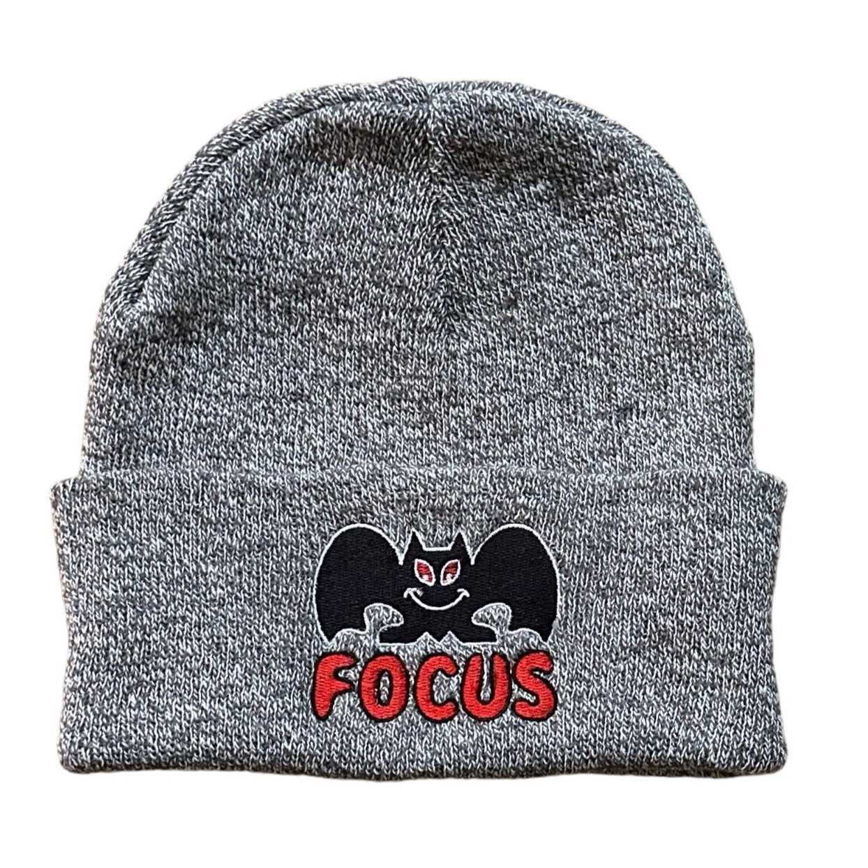 Focus Bat Logo Beanie - Heather Grey