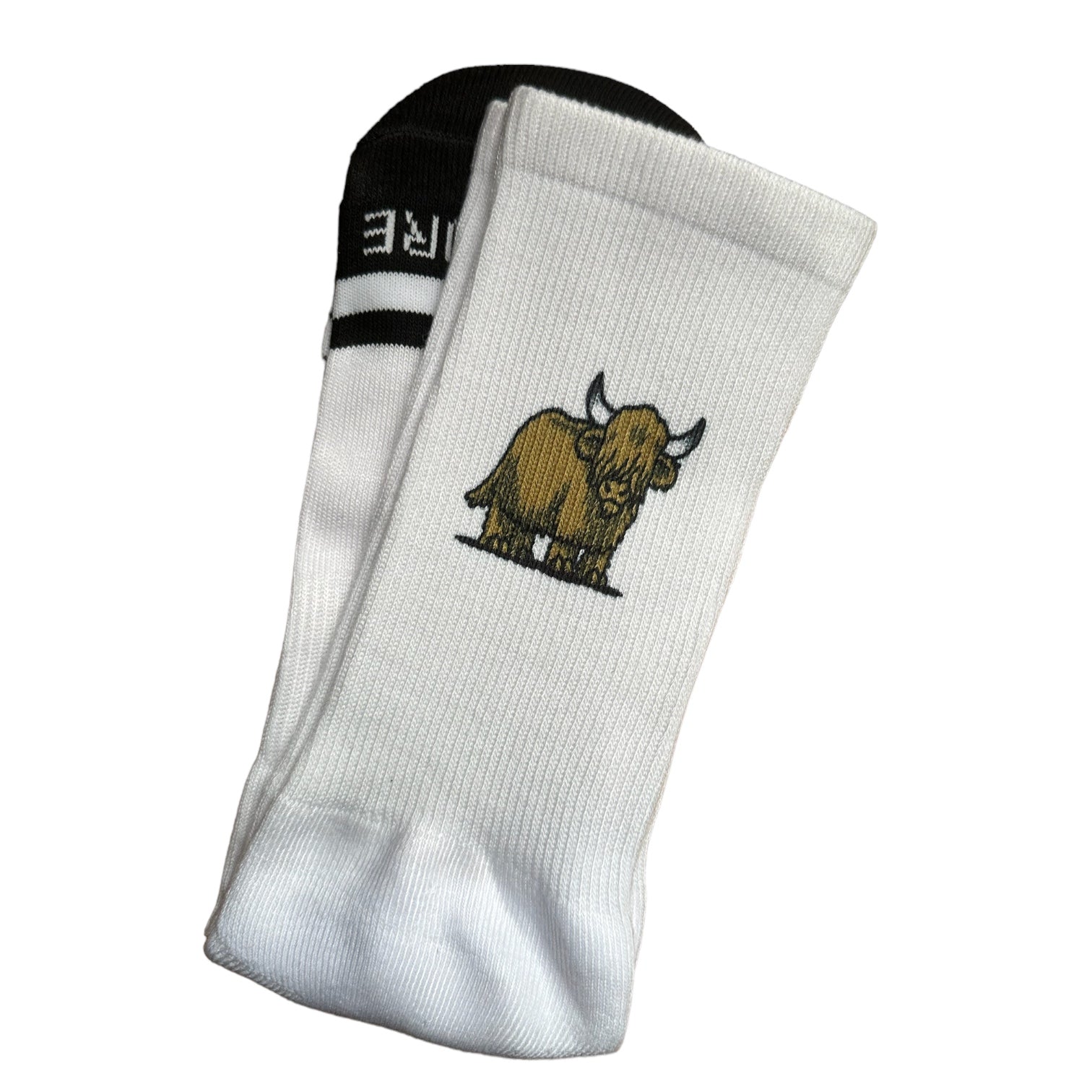 Focus Melted Coo Socks - White