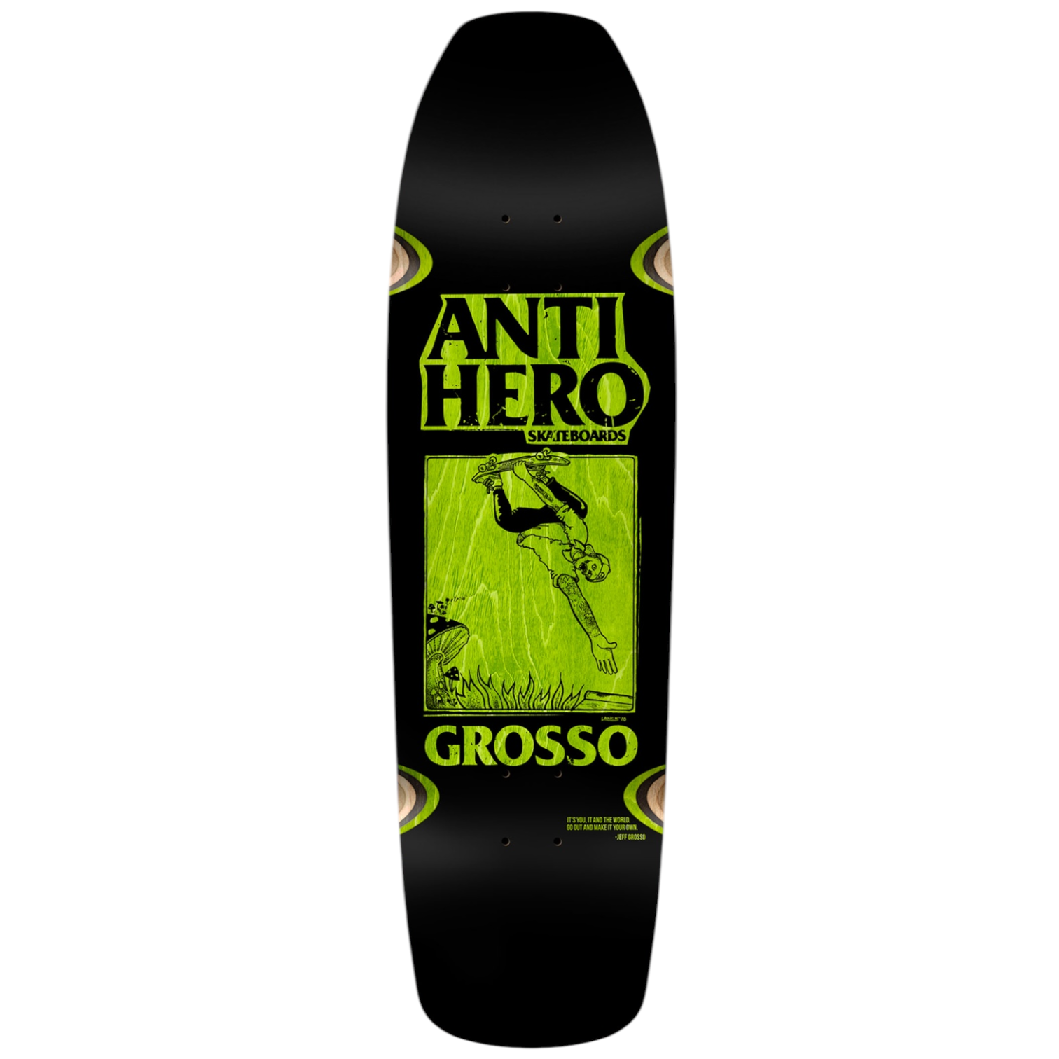 Anti Hero Grosso SSD25 Handplant Deck - 9.25" Black