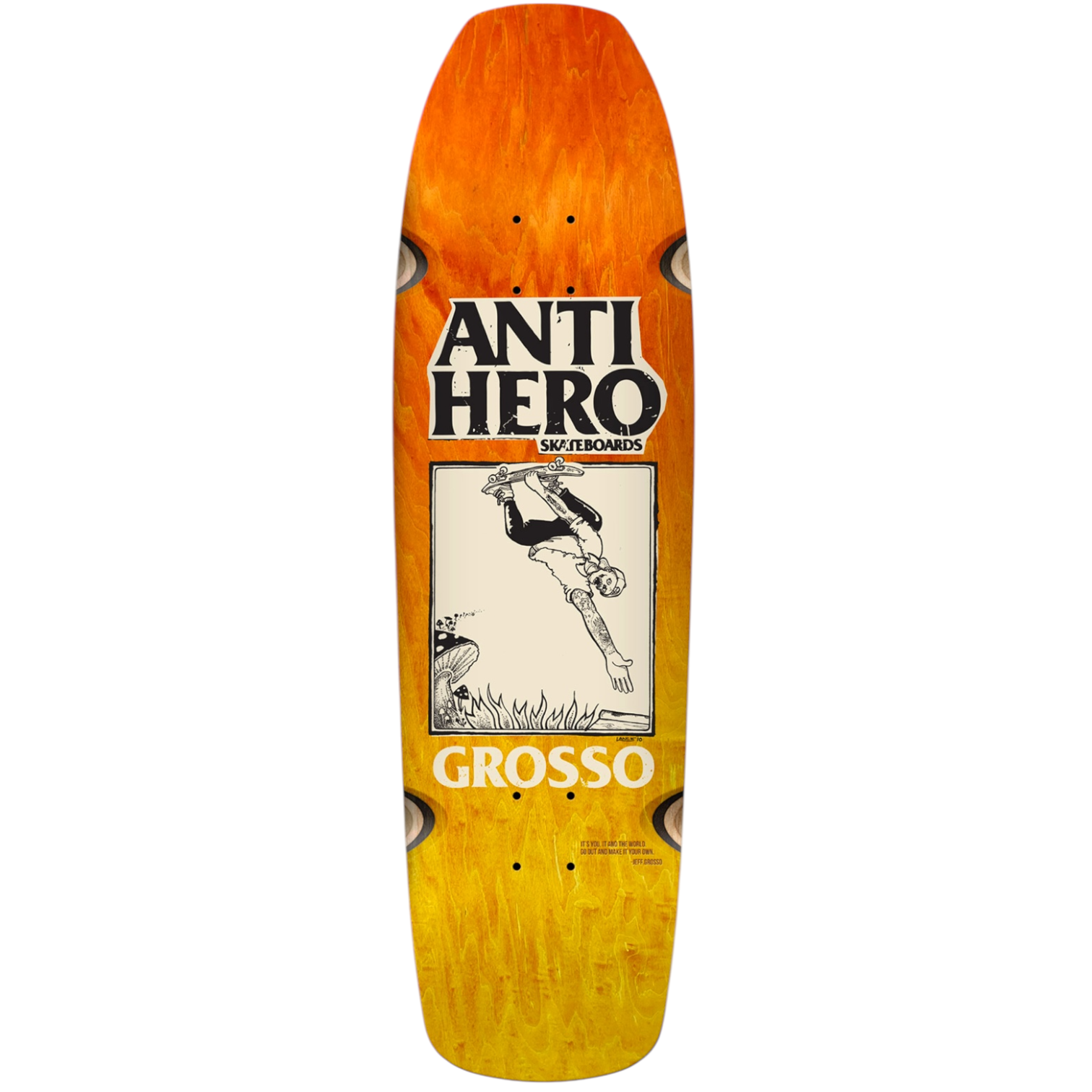 Anti Hero Grosso SSD25 Handplant Deck - 9.25" Fade Dye