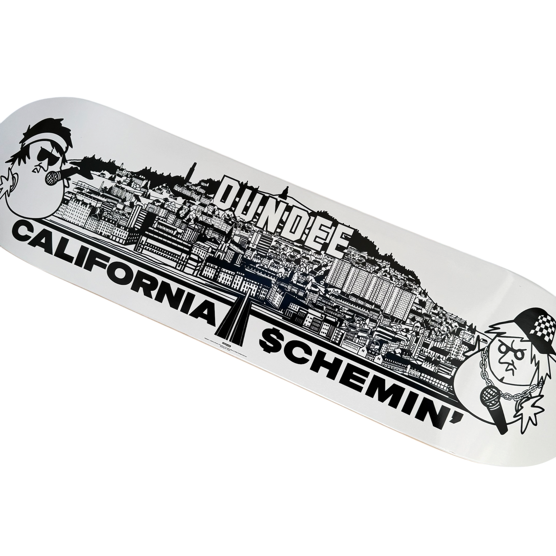 Focus x Auld Hag x California Schemin' Dundee Goes To Hollywood Skateboard Deck - Various Sizes Pre-Order