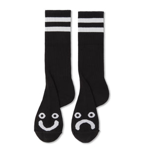 Polar Happy Sad Socks Long - Black