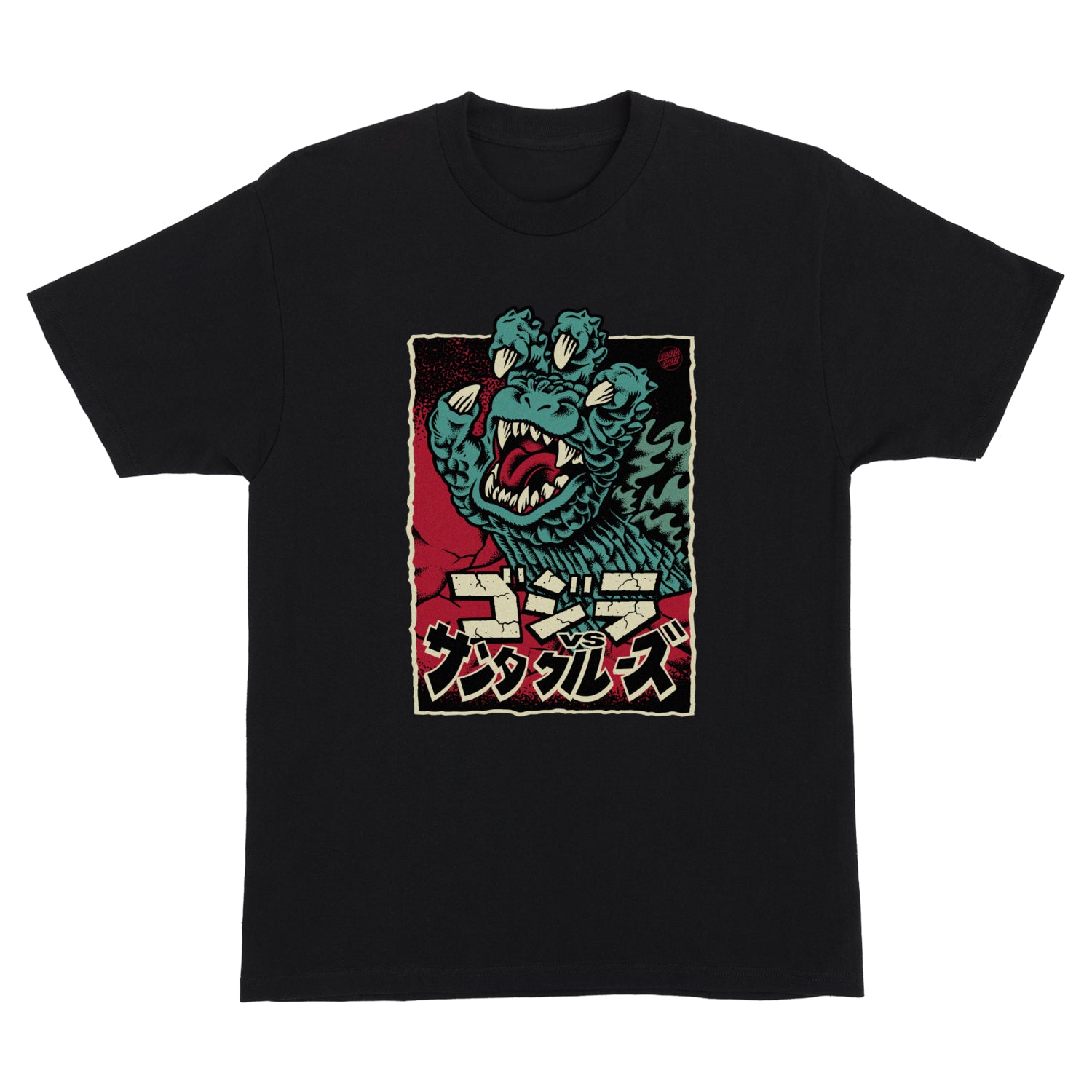 Santa Cruz x Godzilla Hand T-Shirt - Black