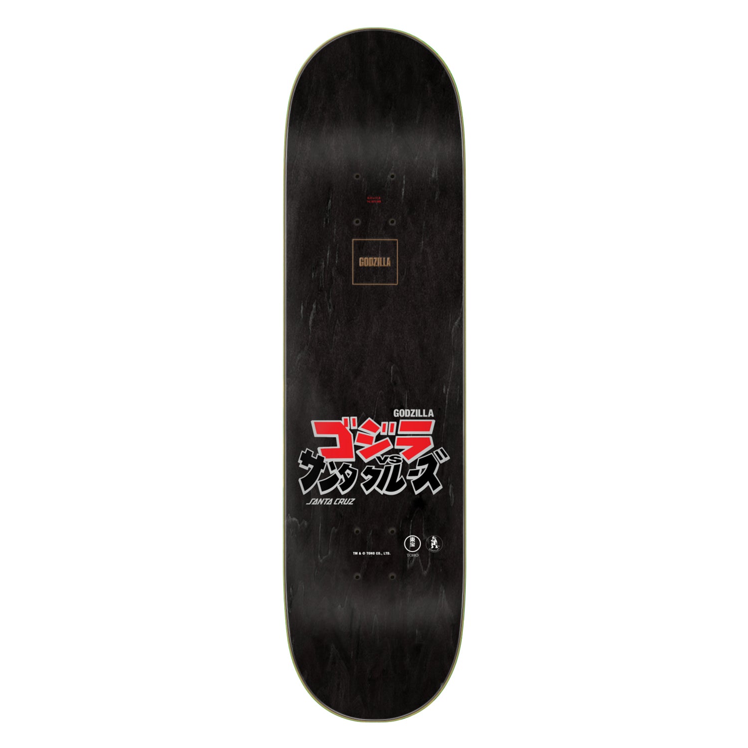 Santa Cruz x Godzilla O'Brien Reaper Deck - 8.25"