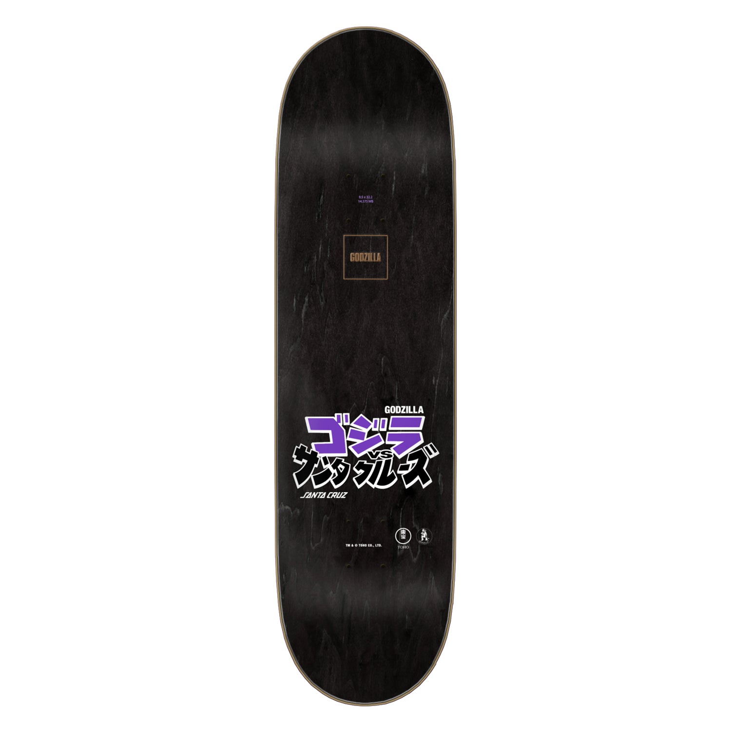 Santa Cruz x Godzilla Shin Knox Firepit Deck - 8.5"