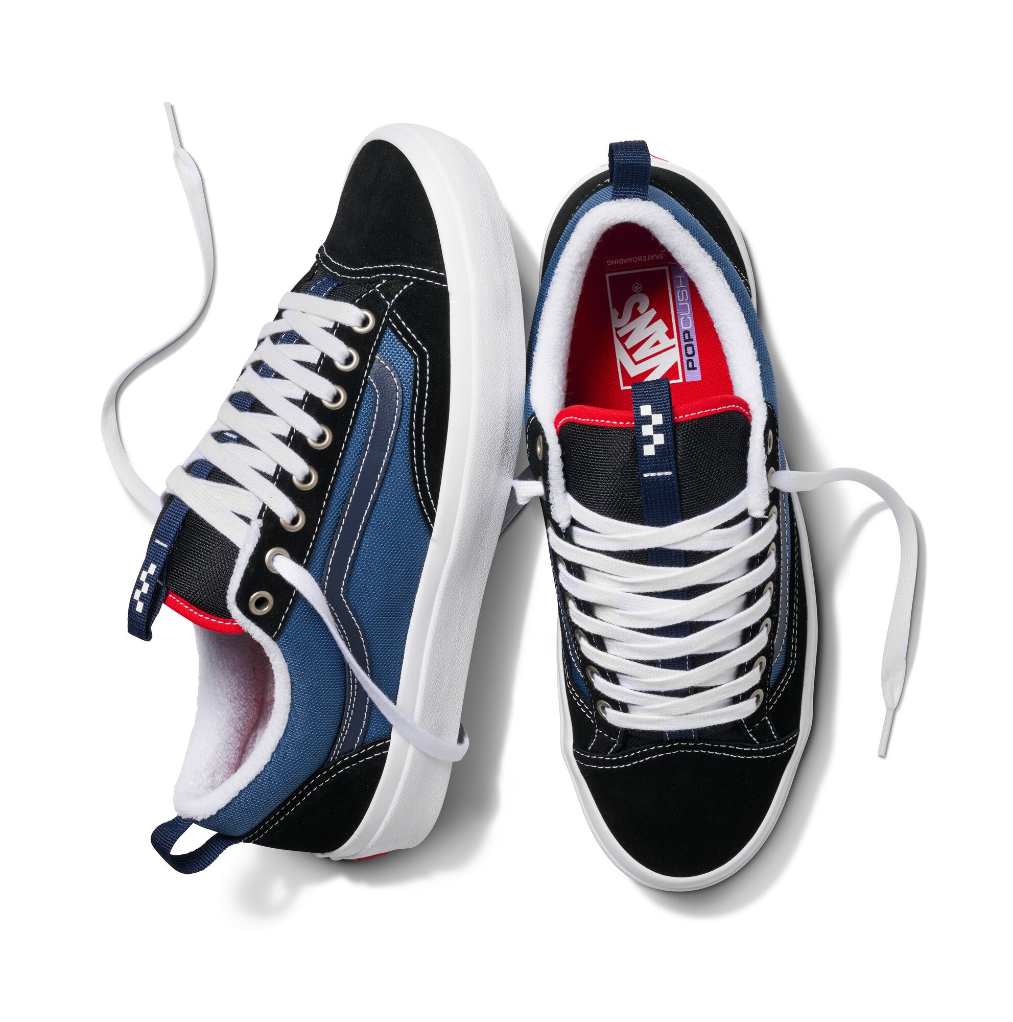 Vans Skate Old Skool 36+ Shoes - Navy/Red