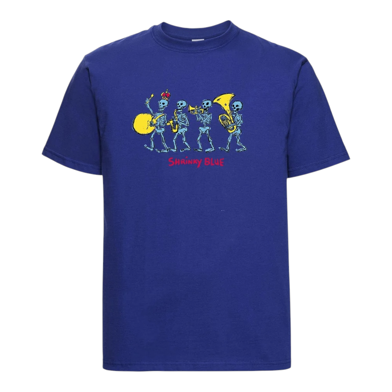 Shrinky Blue Skulls T-shirt - Blue