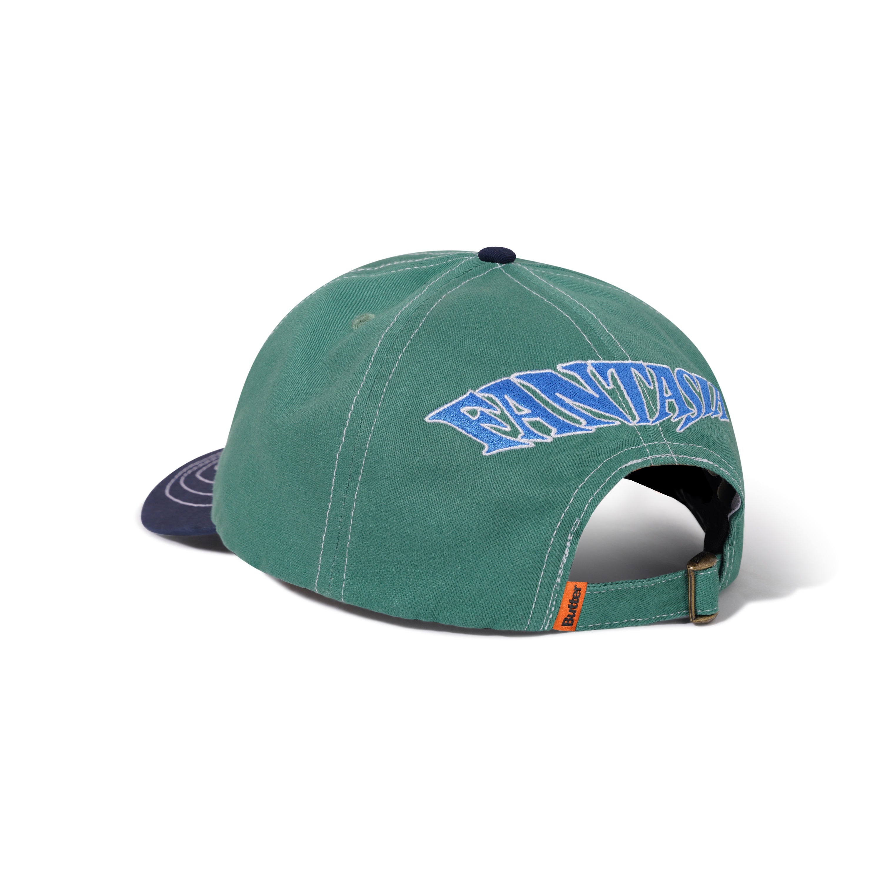 Butter Goods x Fantasia Sorcerer 6 Panel Cap - Sage/Navy - Focus