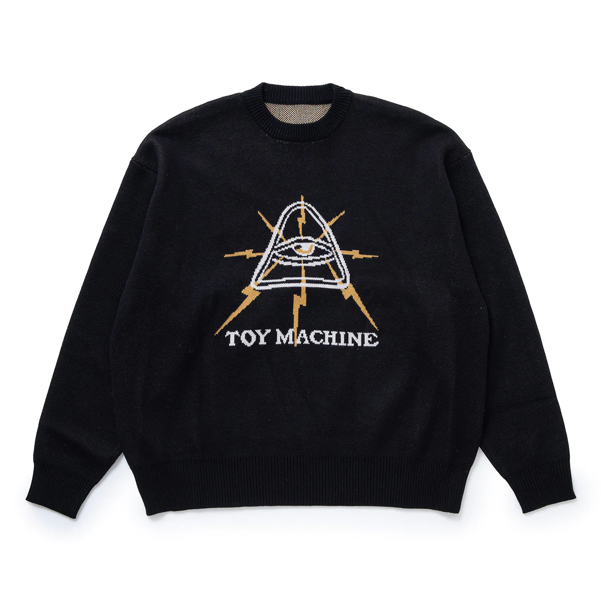 Toy Machine Lightning Eye Knitted Sweater - Black