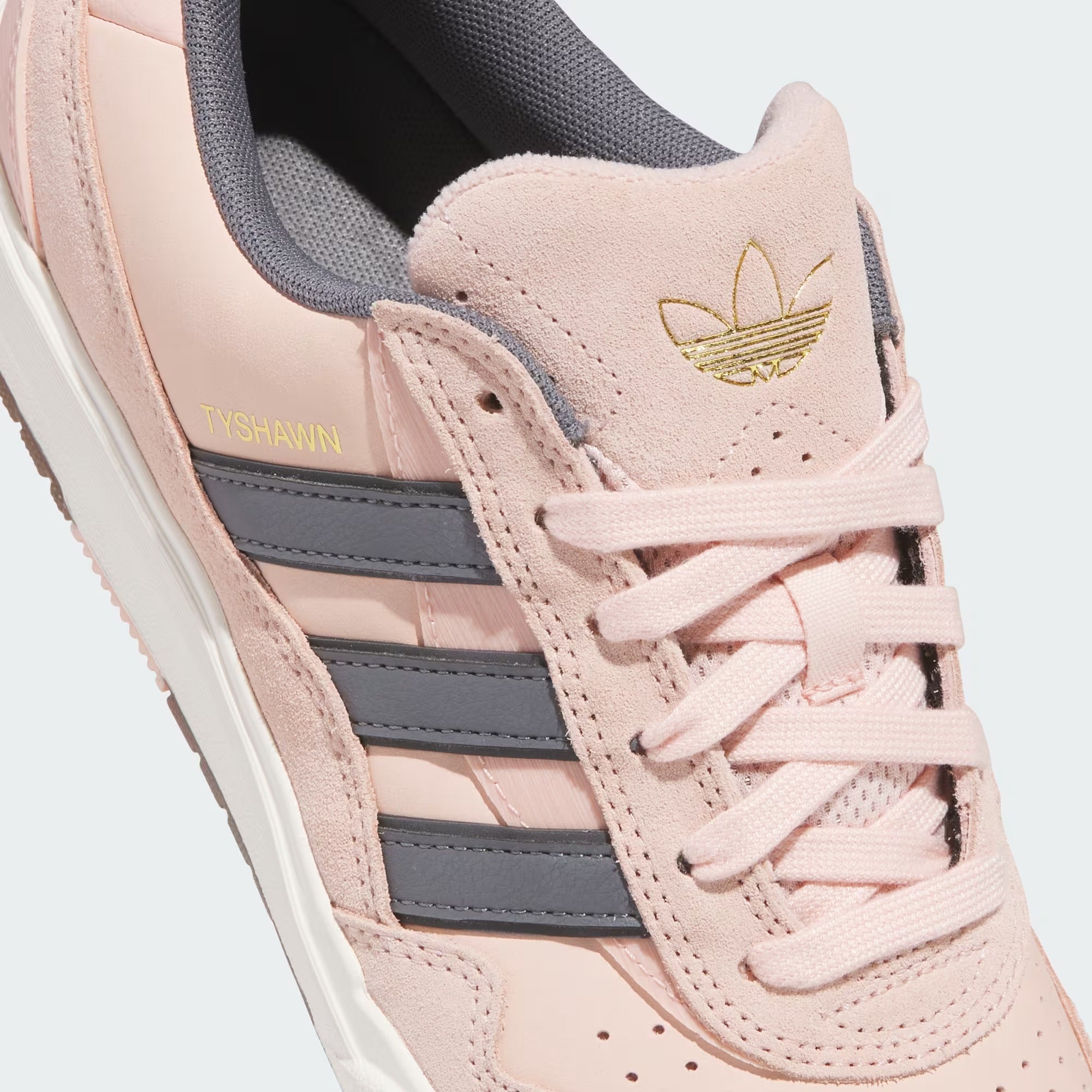 Adidas Skateboarding Tyshawn II Shoes - Blush Pink/Grey Five/Chalk White