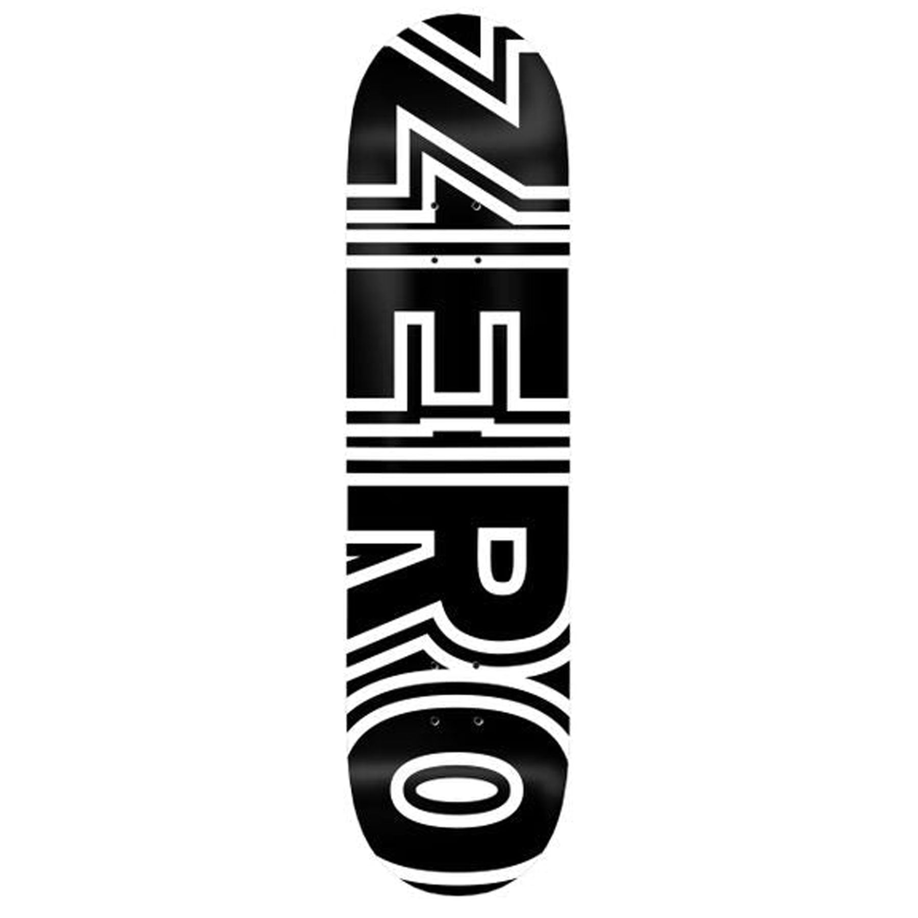 Zero Bold Black White Deck - 8.375"