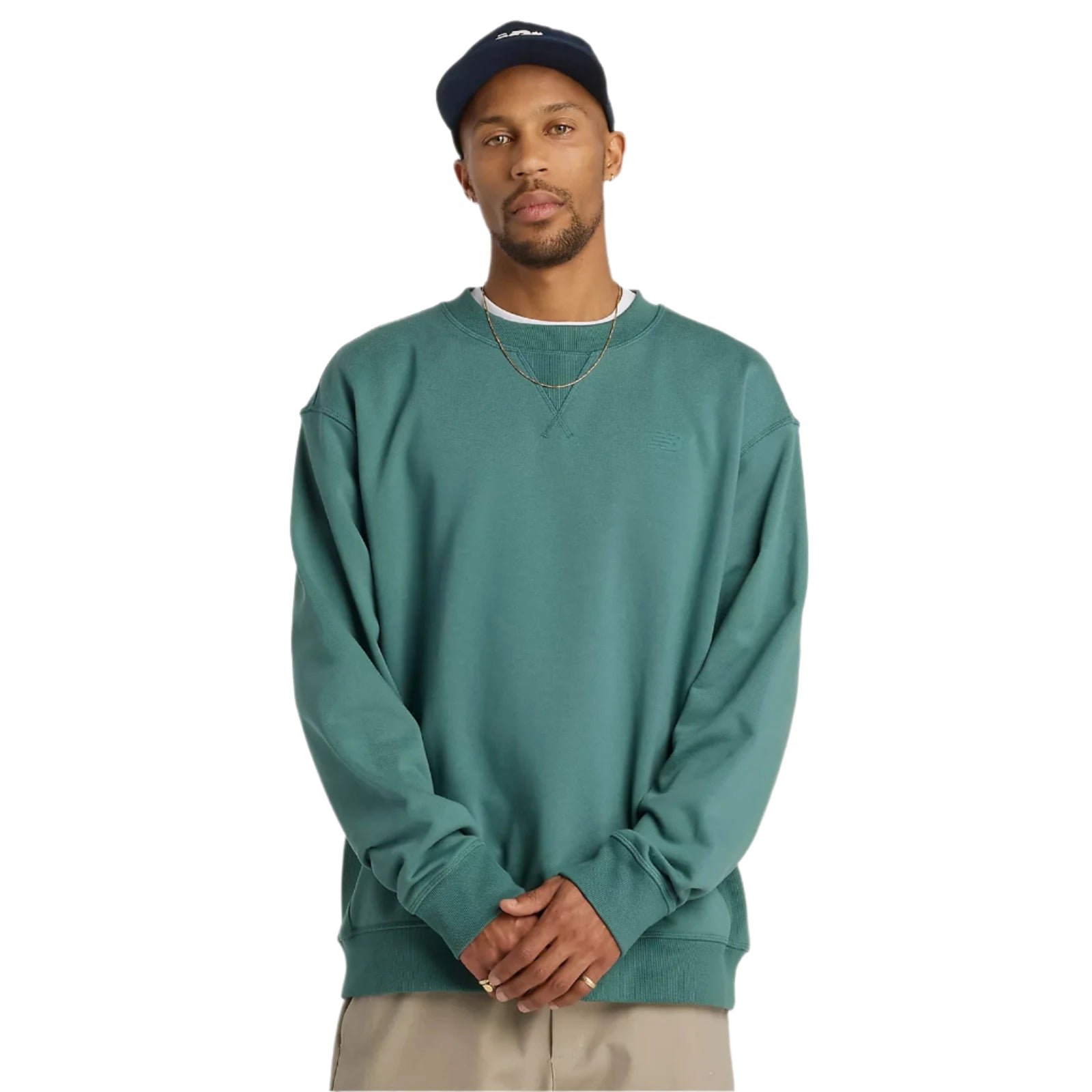 New Balance Numeric French Terry Crewneck Sweatshirt - New Spruce