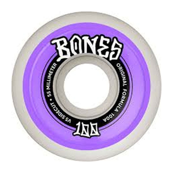 Bones OG Formula V4 Sidecuts Wheels - 55mm Purple