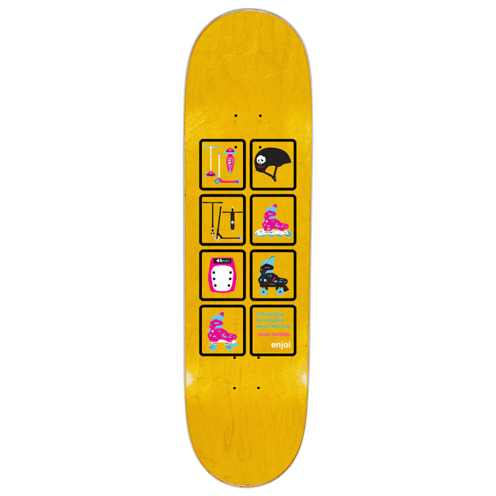 Enjoi Big Box Rollerblades R7 Deck - Orange 8.5"