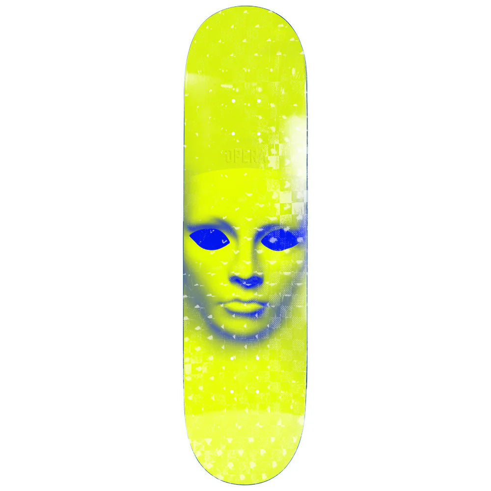 Opera Skateboards Face EX7 Deck Yellow Holographic - 8.5"