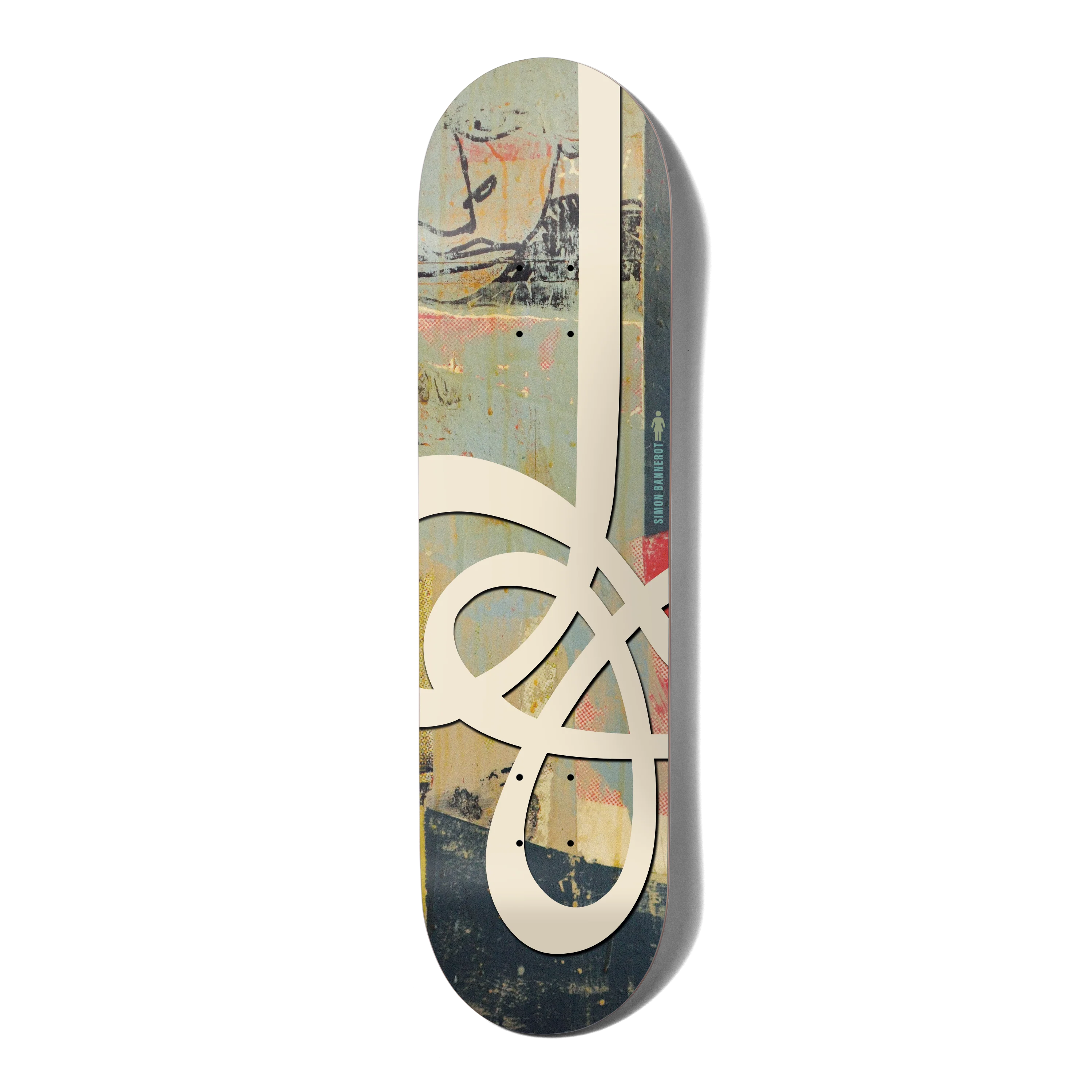 Girl Simon Bannerot Swirls Deck - 8.25"