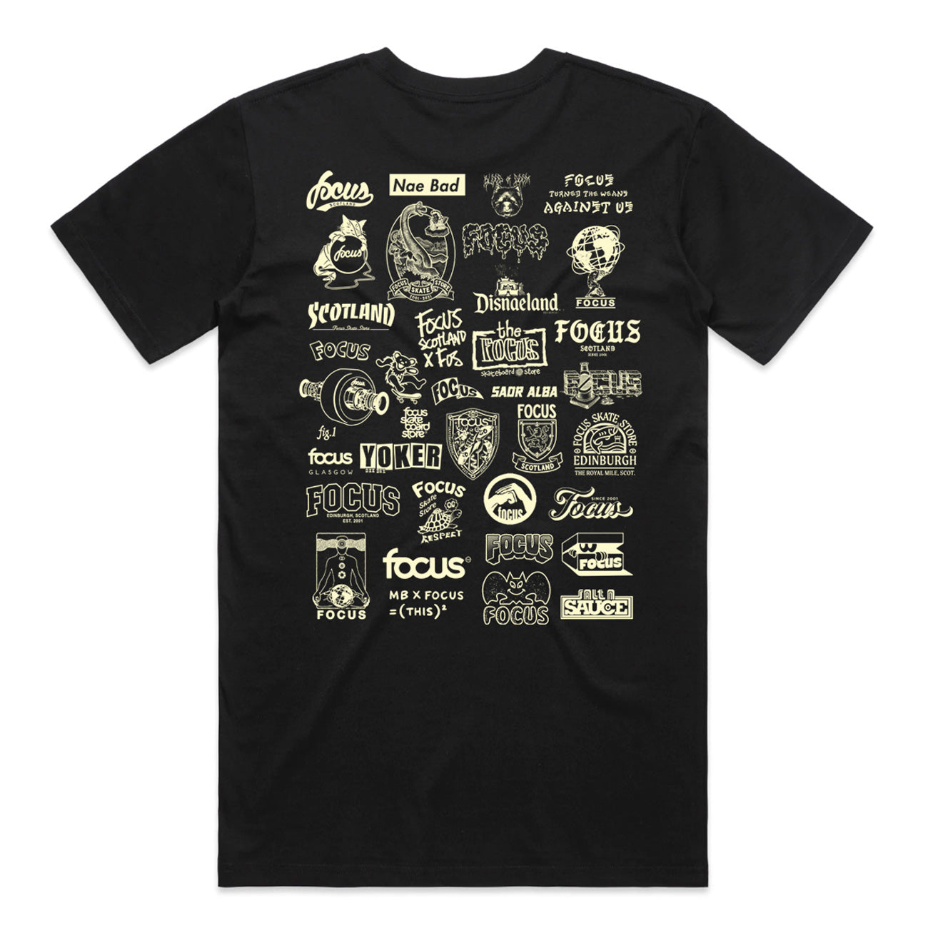 Focus Greatest Hits XXV T-shirt - Black/Cream