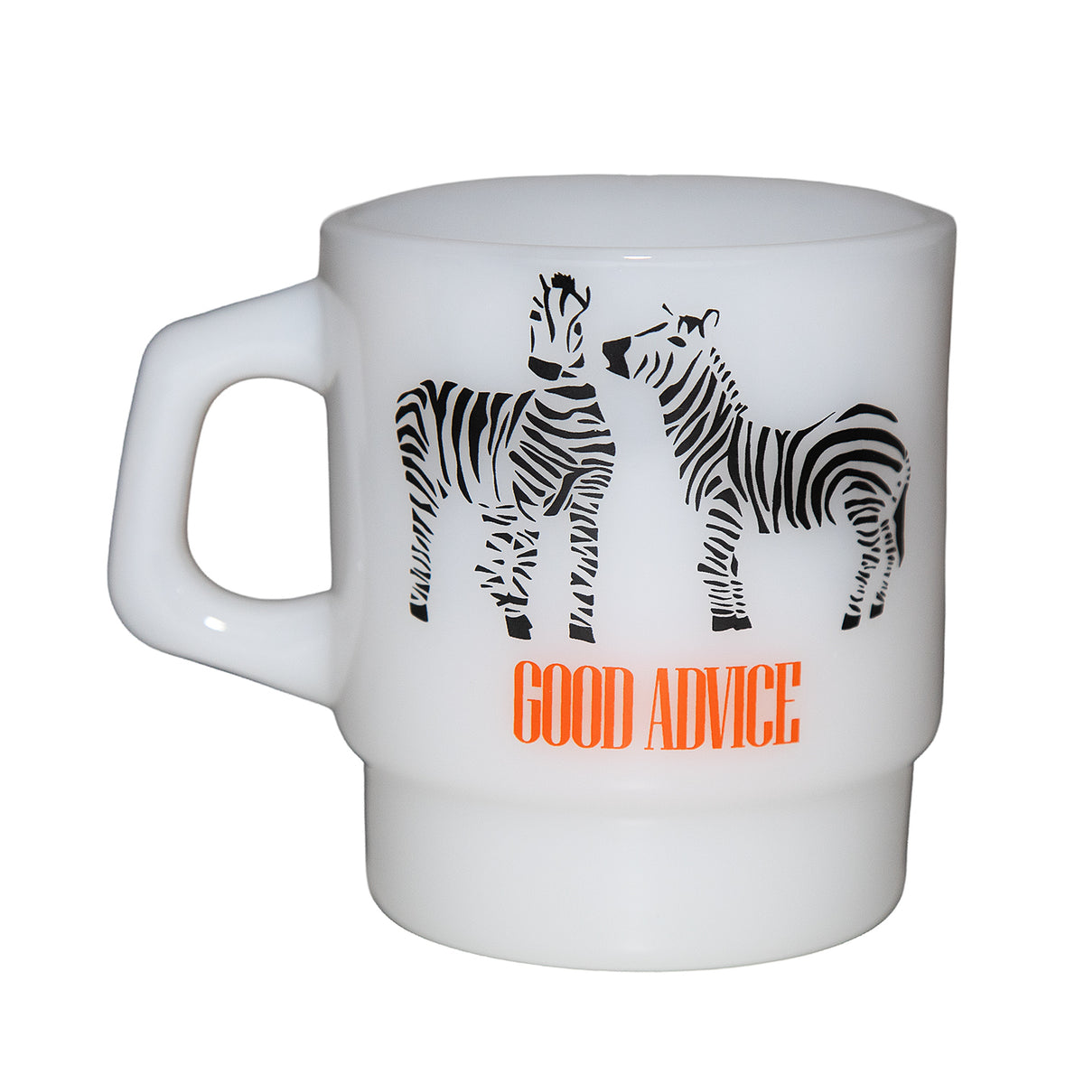 Good Advice Zebra Coffee Mug - White