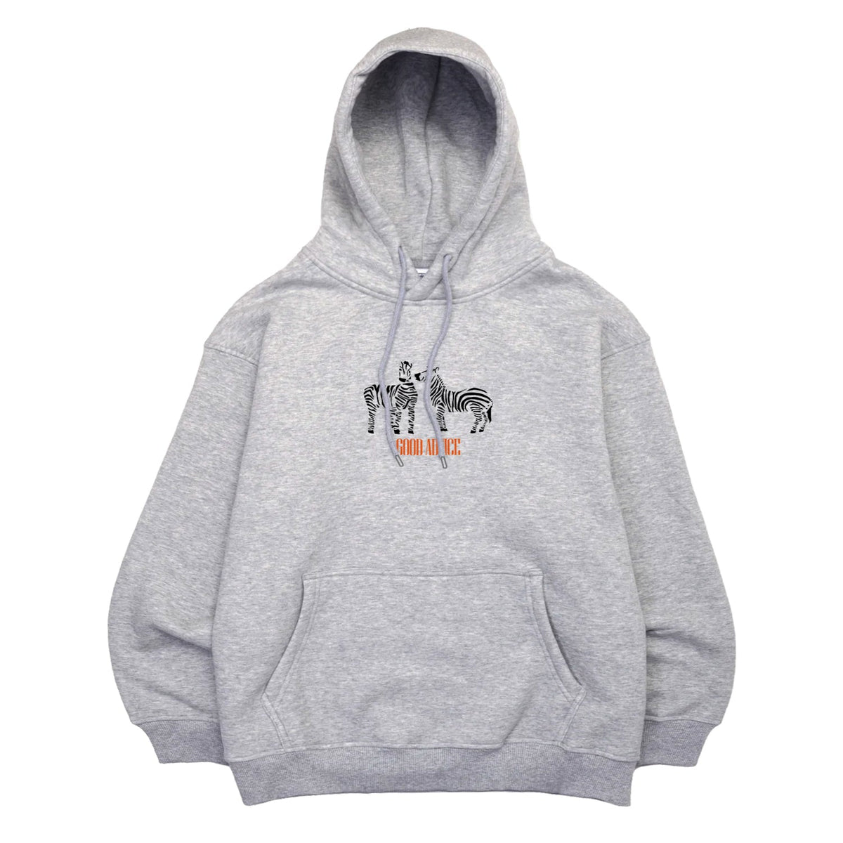 Good Advice Zebra Hoodie - Sports Grey
