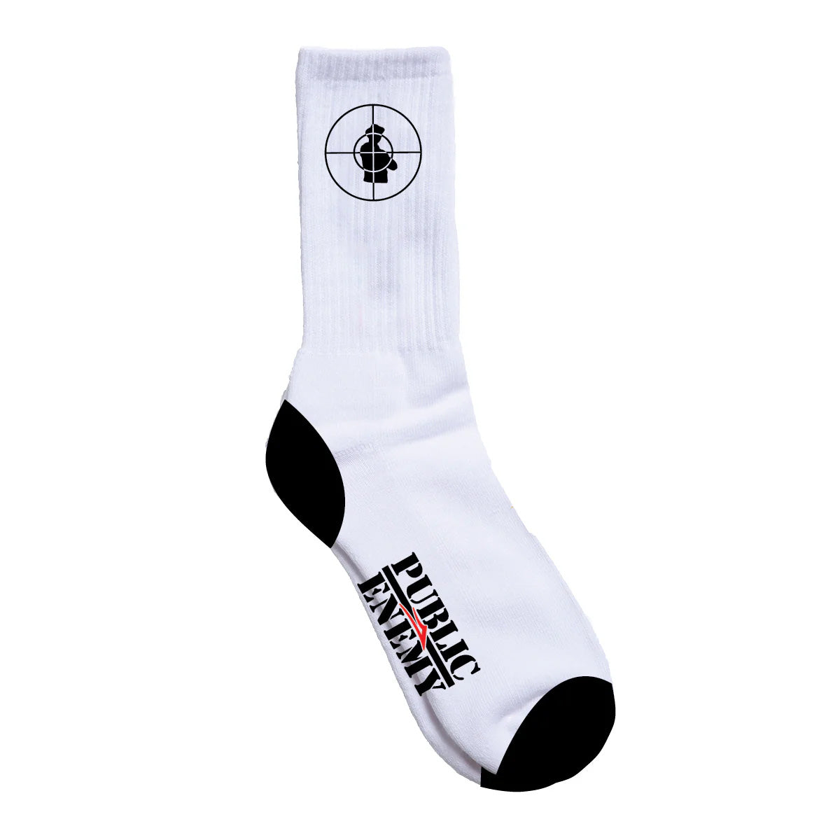 Lakai x Public Enemy Sniper Logo Socks - White