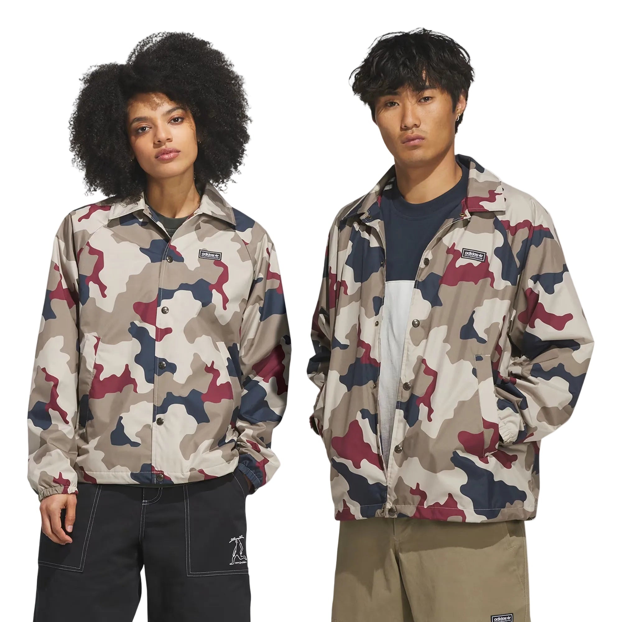 Adidas Skateboarding Camo Coach Jacket - Multi