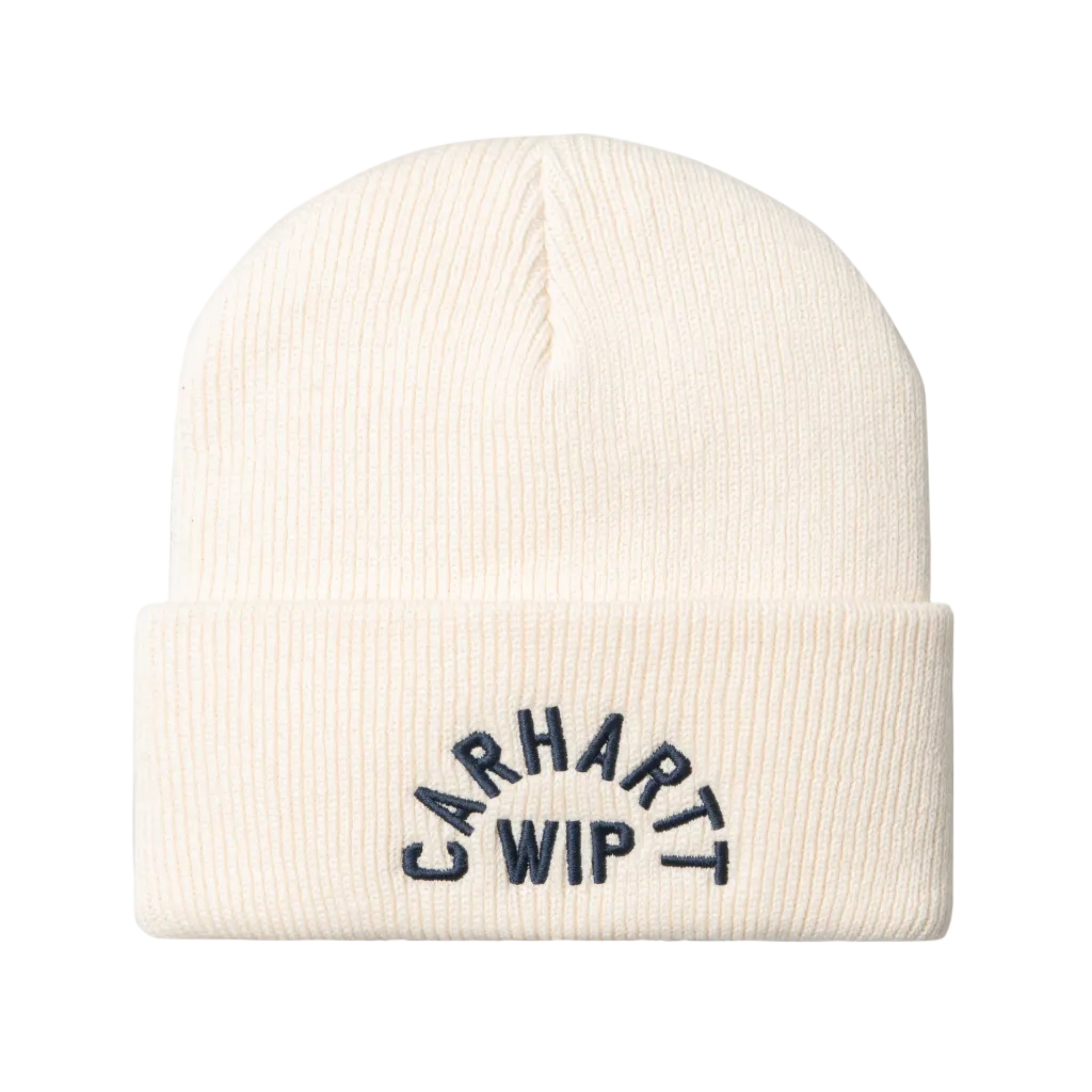 Carhartt WIP Arch Script Beanie - Natural/Dark Navy