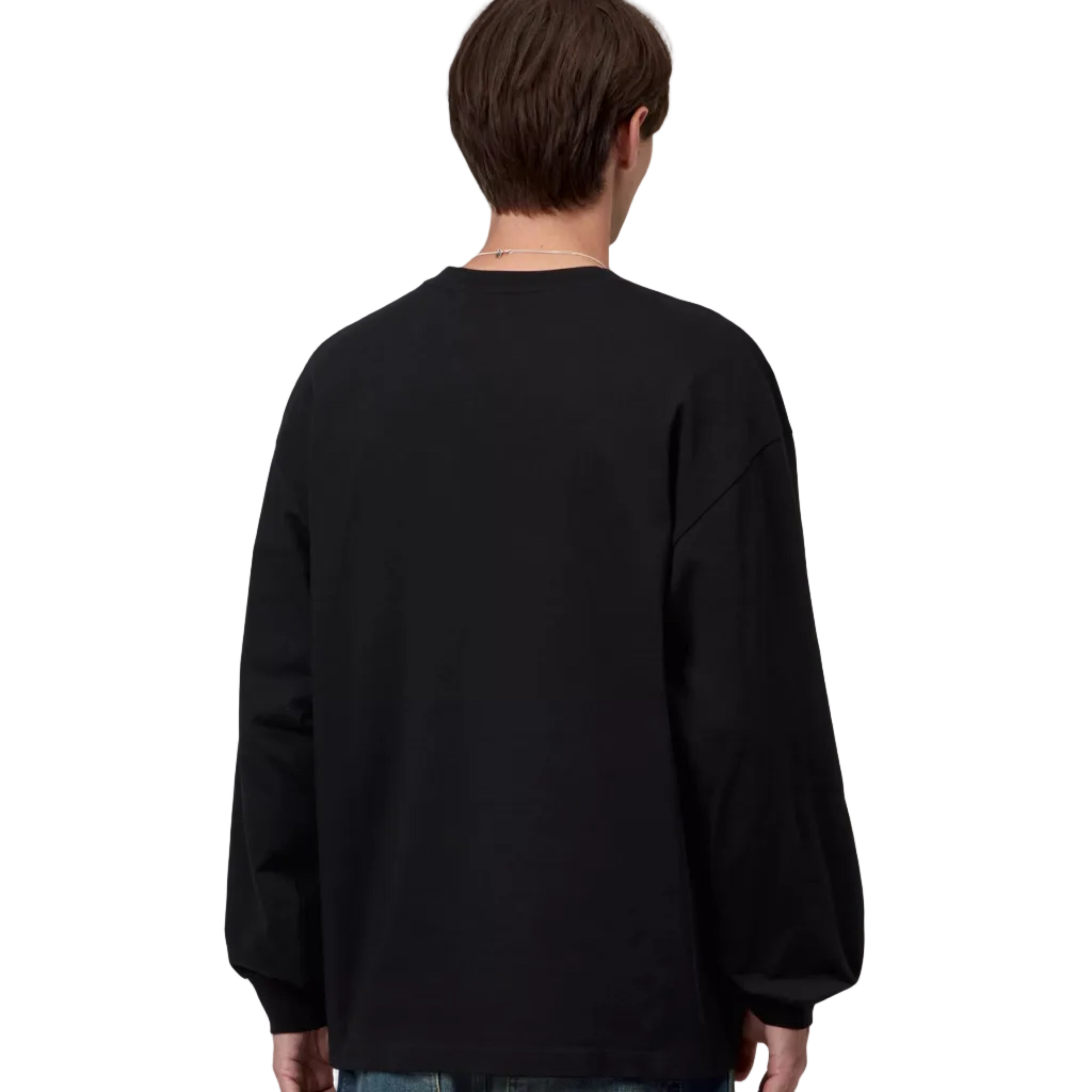 Carhartt WIP L/S Blackletter Script T-shirt - Black