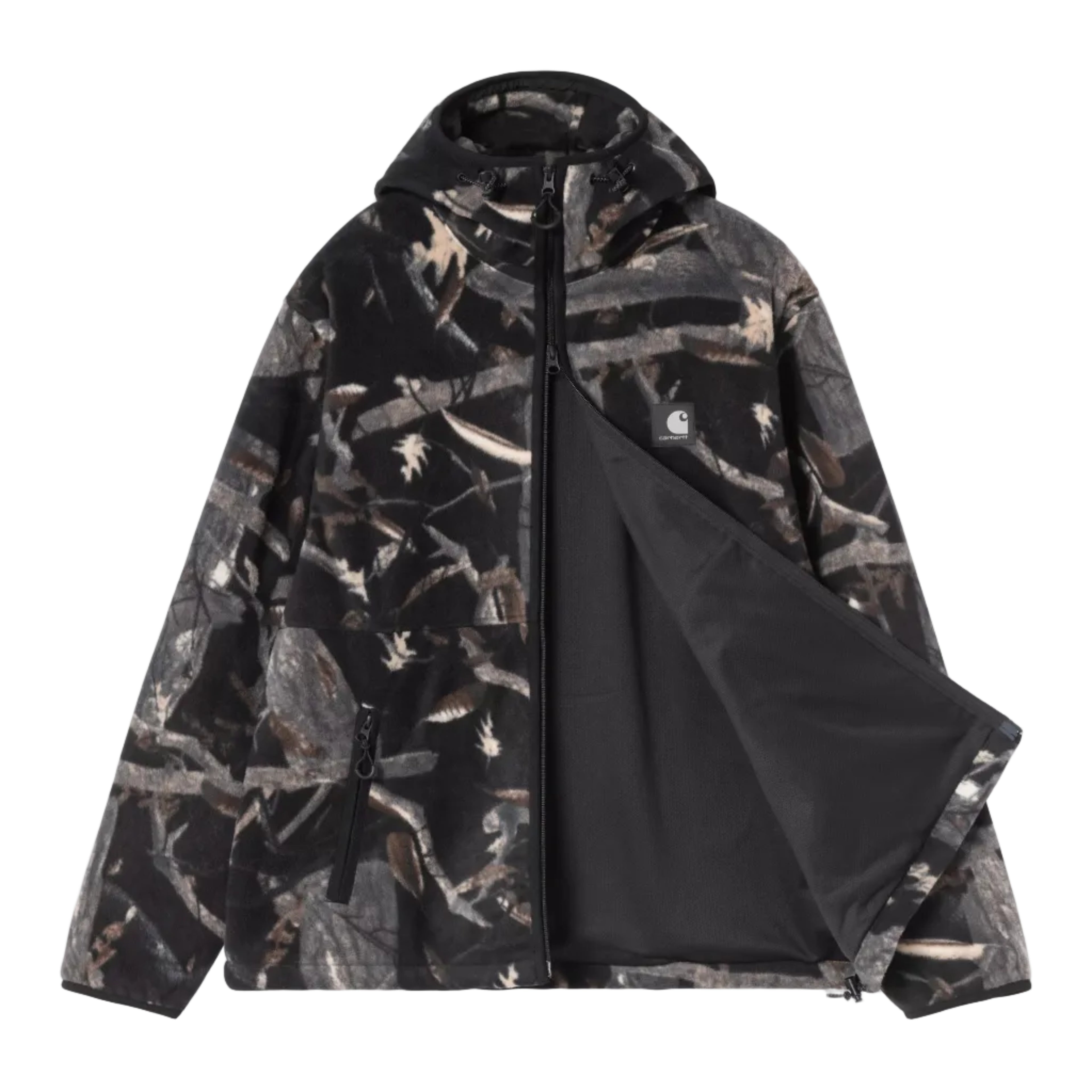 Carhartt WIP Blevin Liner Fleece Jacket - Camo Feather Tree/Black