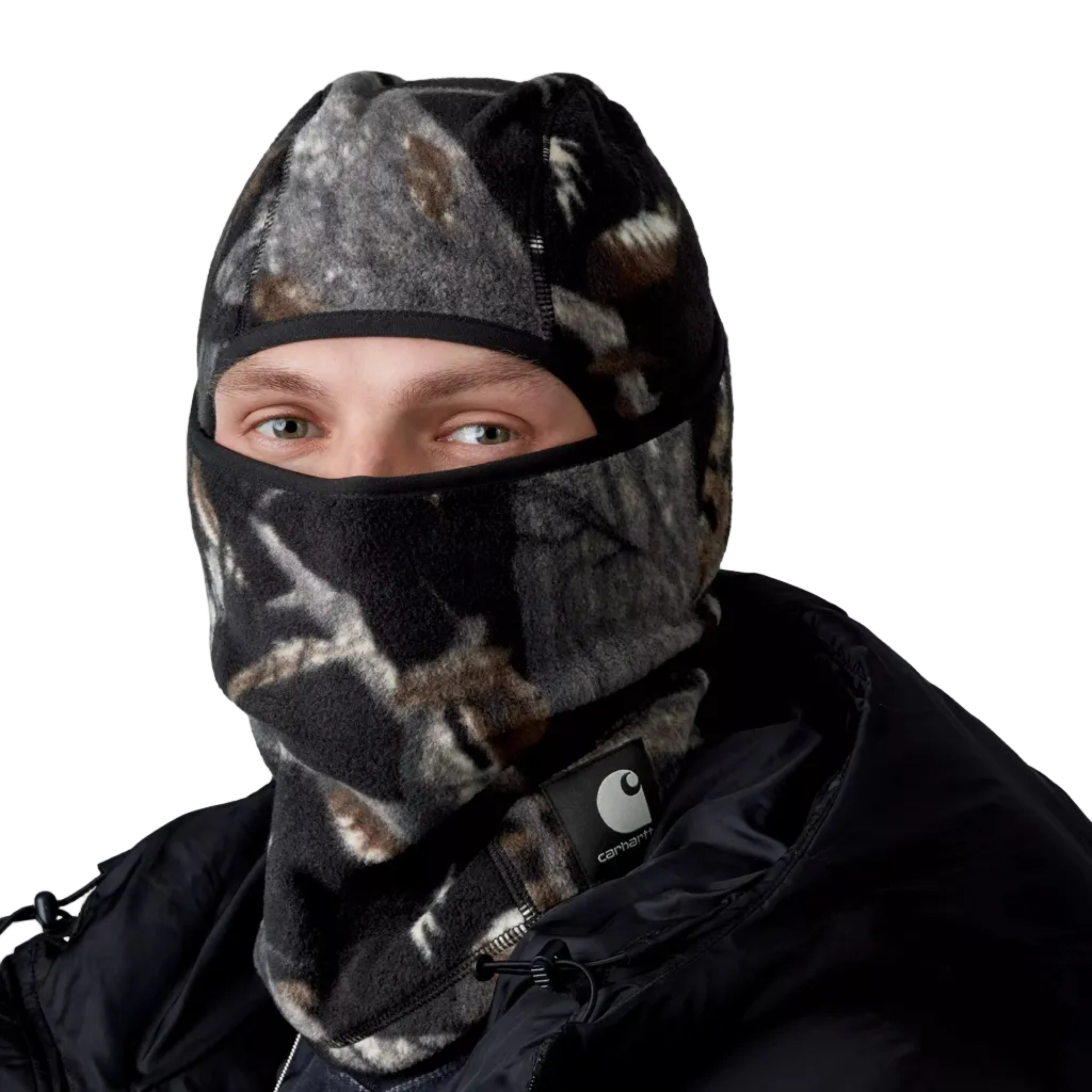 Carhartt WIP Blevin Mask - Camo Feather Tree/Black