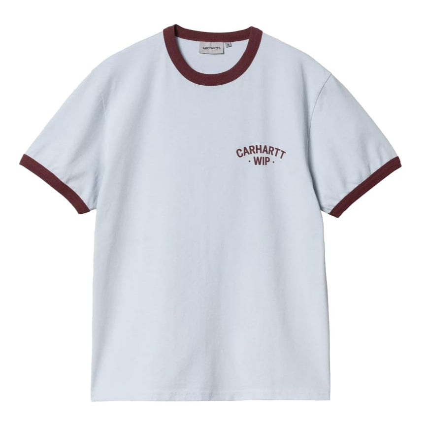 Carhartt WIP Ringer T-shirt - Air Sky/Mulberry