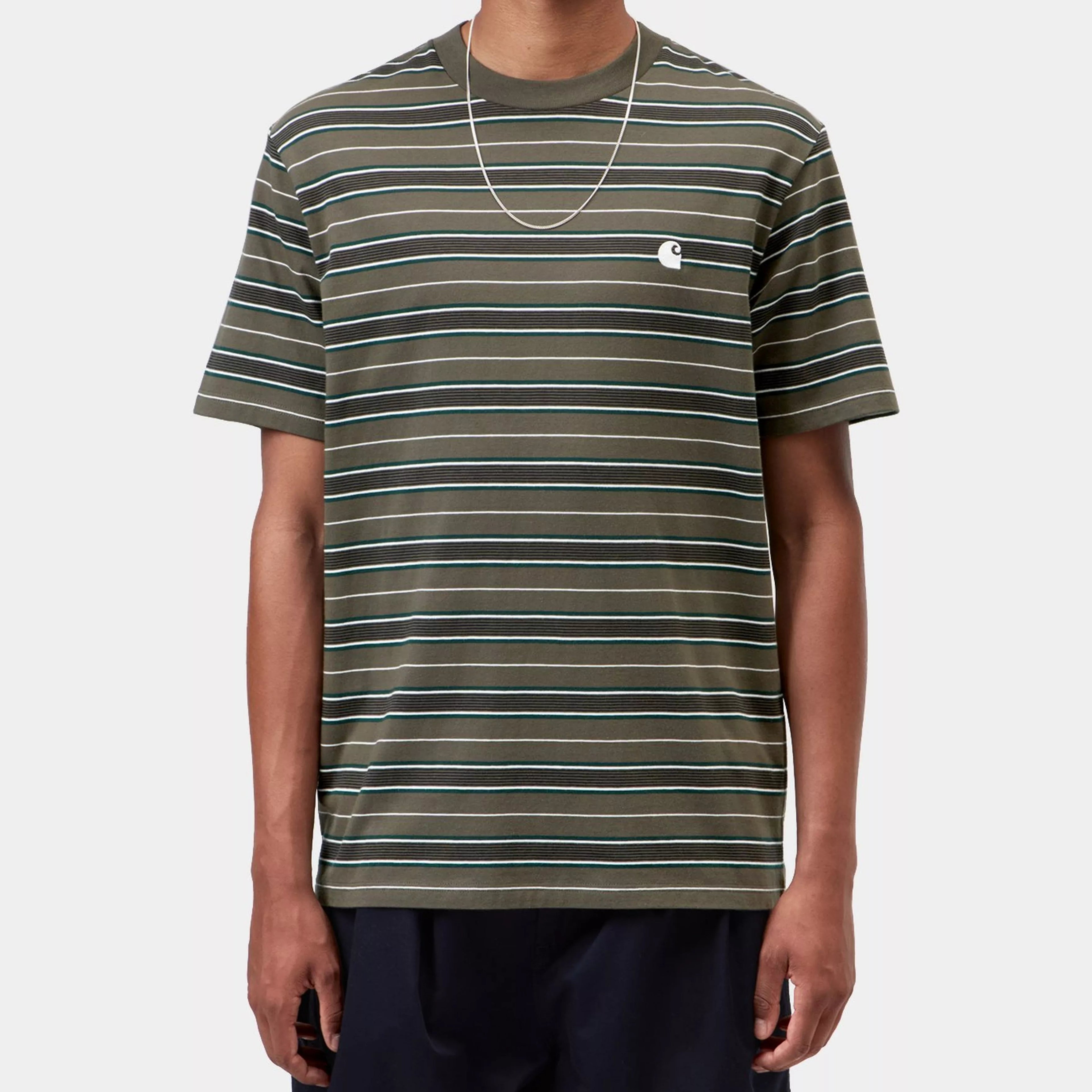 Carhartt WIP S/S Bronson T-shirt - Bronson Stripe/Cypress