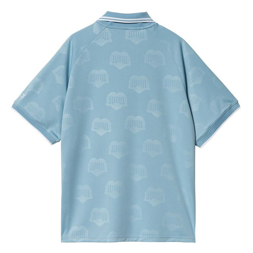 Carhartt WIP Hartt's Football Shirt - Blue Jacquard