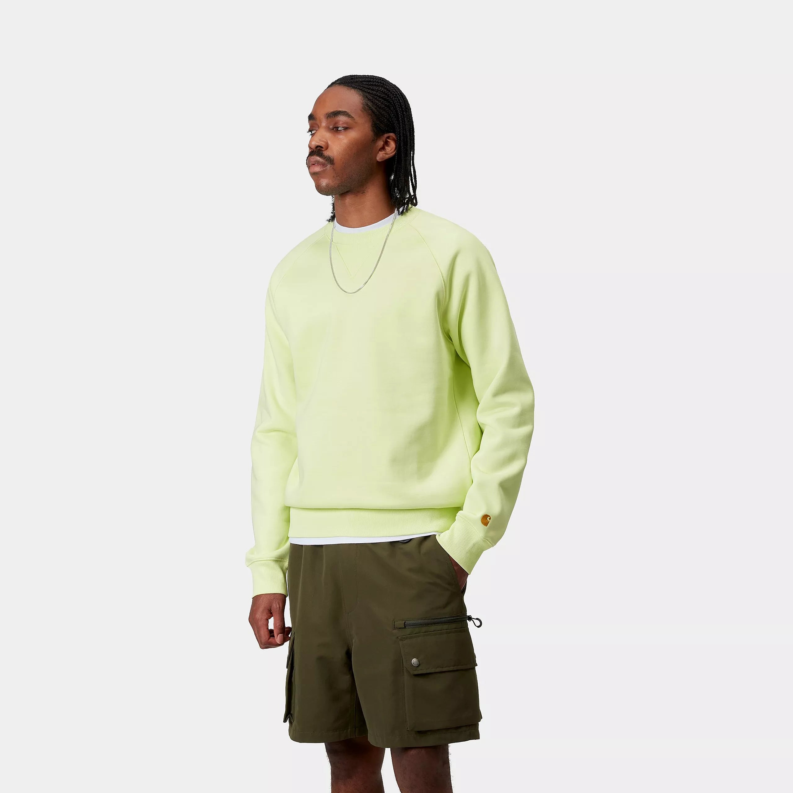 Carhartt WIP Chase Sweatshirt - Air Green/Gold