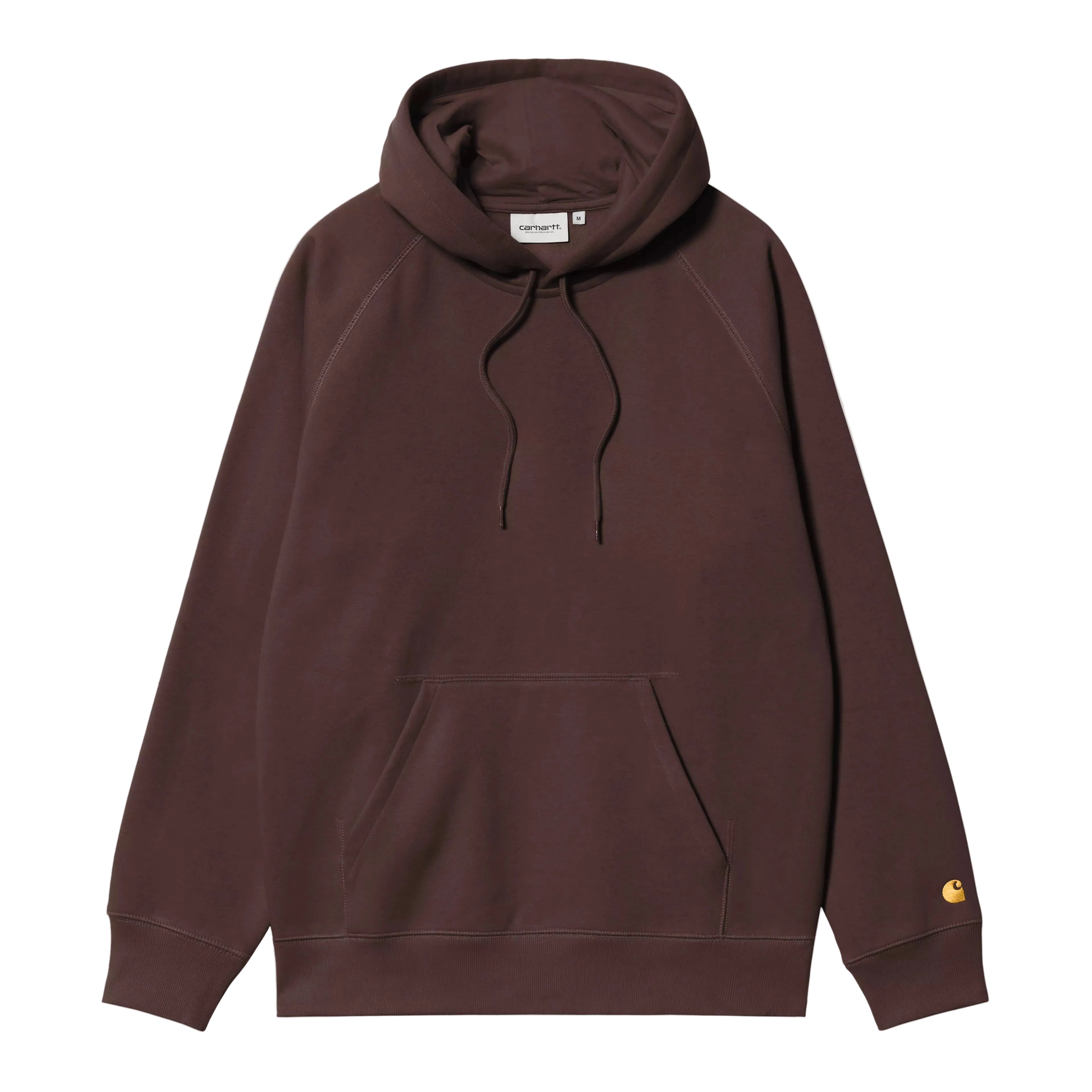 Carhartt WIP Hooded Chase Sweatshirt - Palisander/Gold