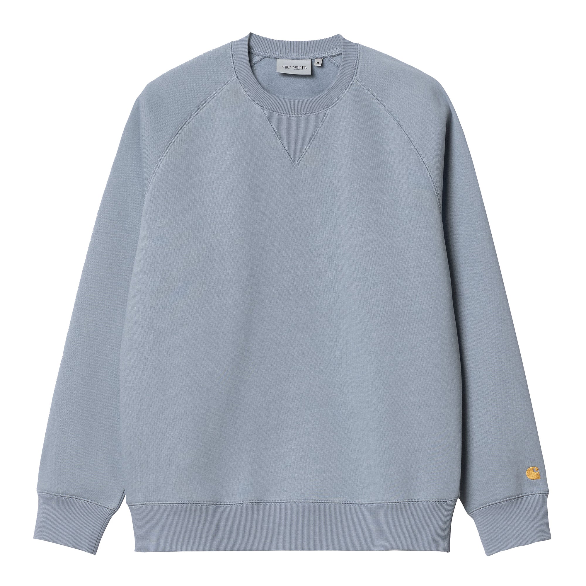 Carhartt WIP Chase Sweatshirt in mirror/gold is made of a cotton-polyester blend to keep you warm and comfortable. Pay with Klarna or PayPal.