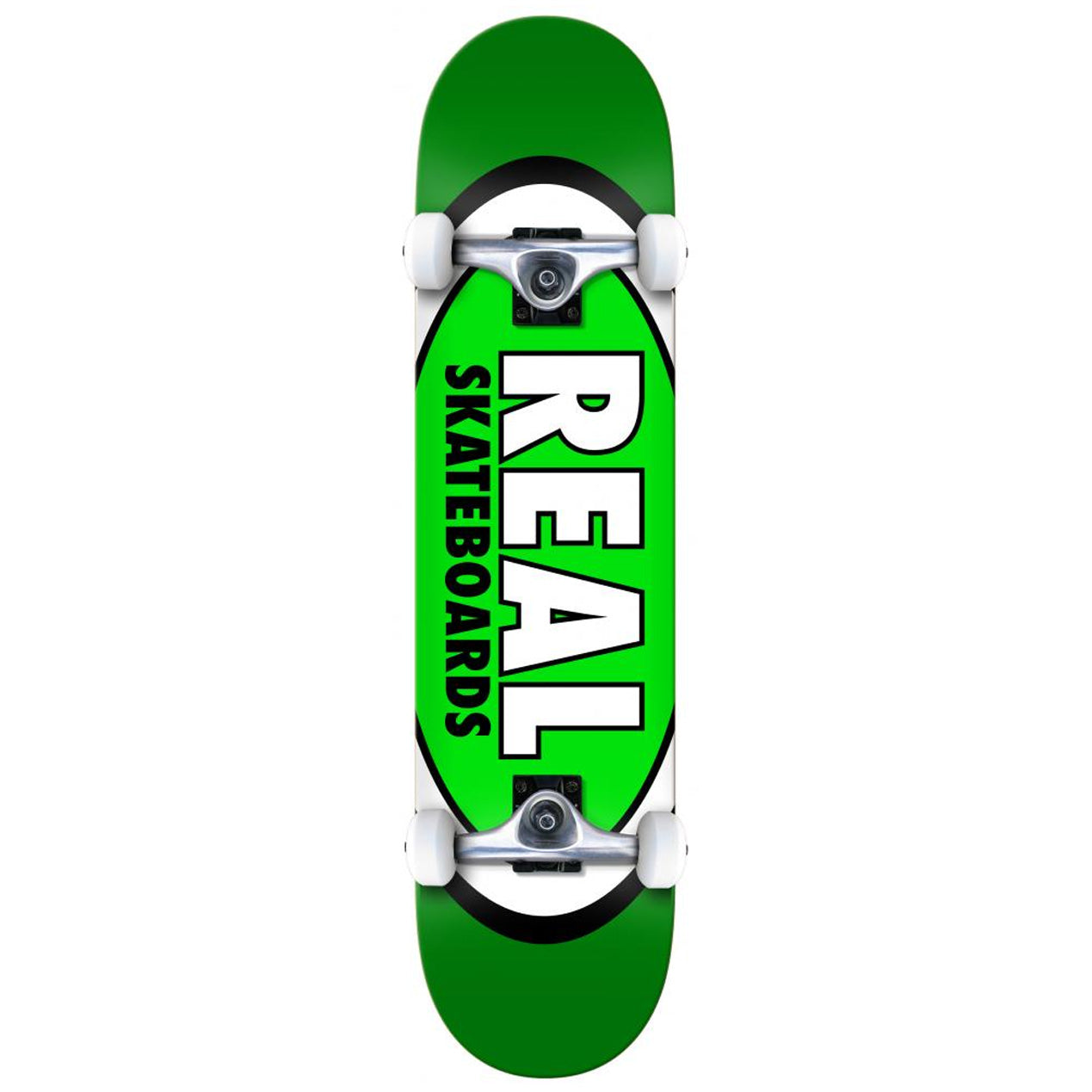 Real Classic Oval Complete Skateboard - 8" Green