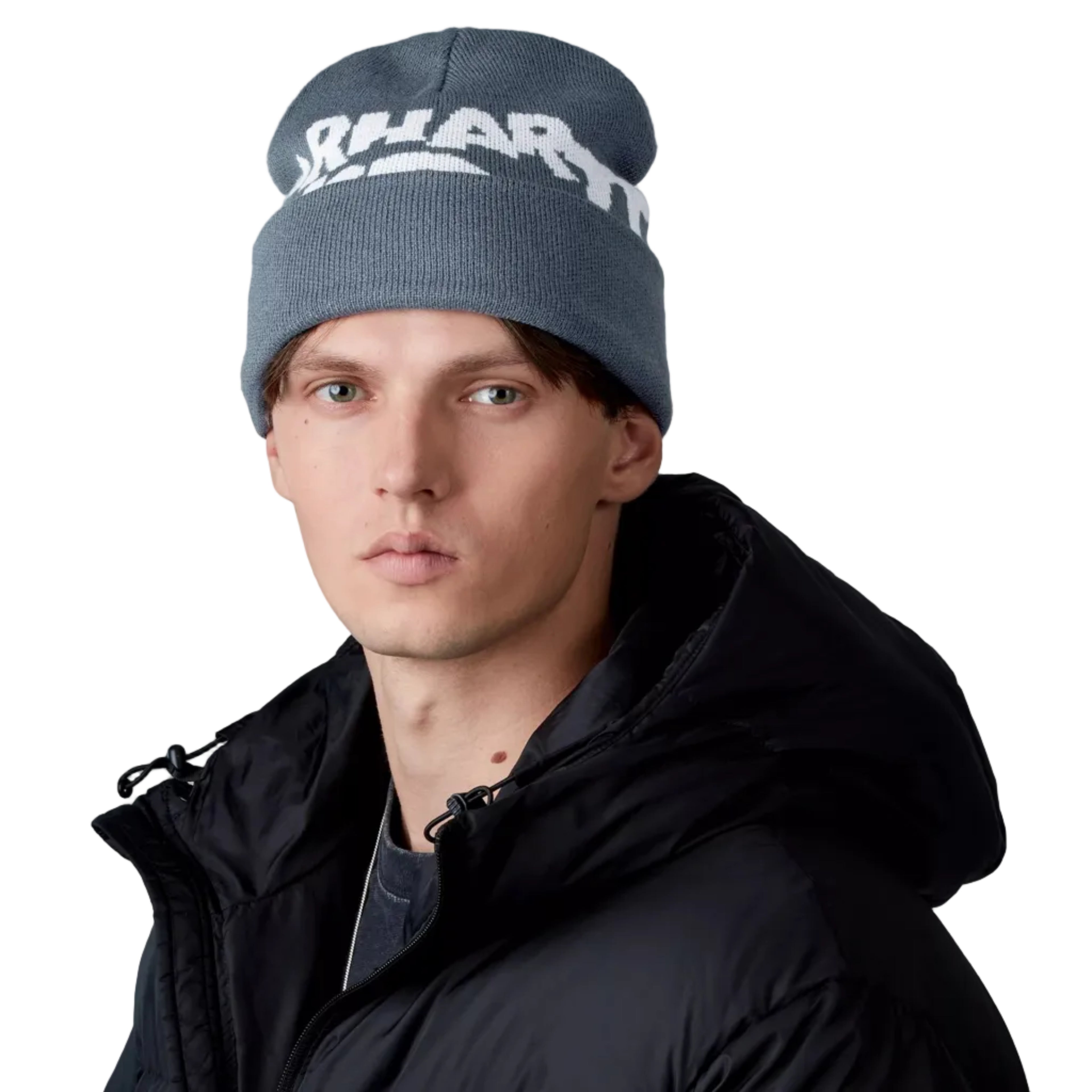 Carhartt WIP Cut Out Beanie - Icesheet/White
