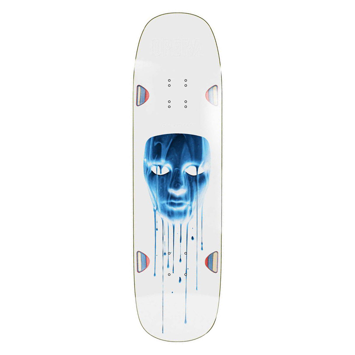 Opera Skateboards Sam Beckett Mask Drip EX7 Deck White - 8.75'