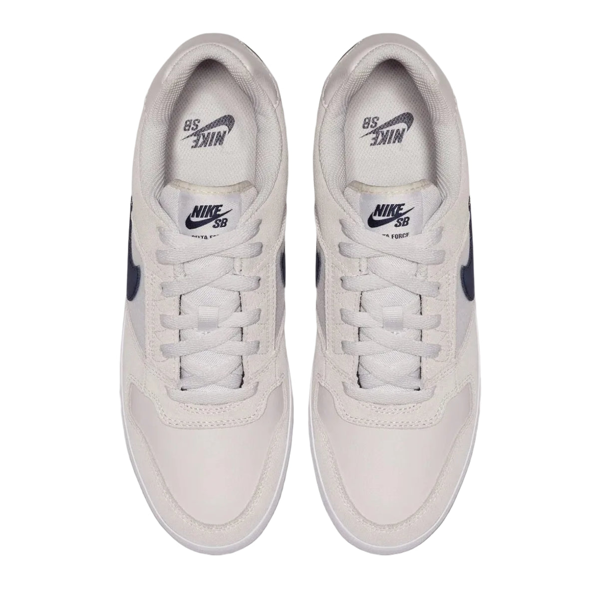 Nike SB Delta Force Vulc Shoes - Vast Grey/Obsidian-Black