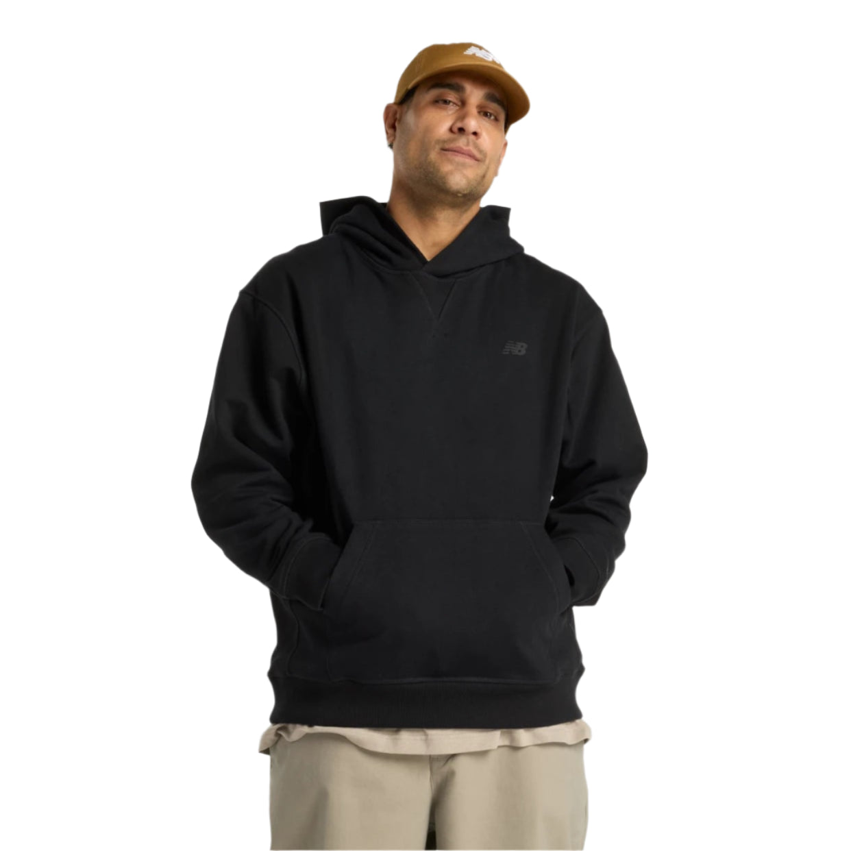 New Balance Numeric French Terry Hooded Sweatshirt - Black