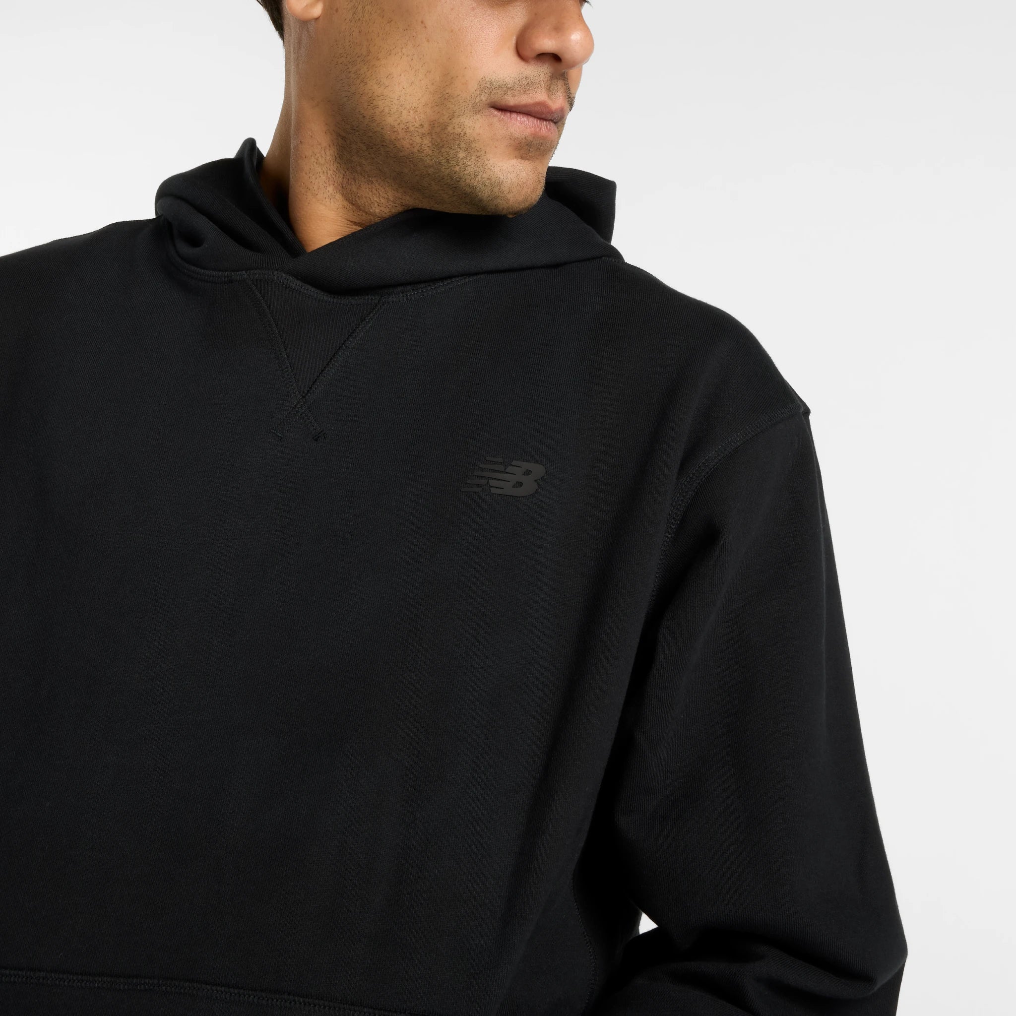 New Balance Numeric French Terry Hooded Sweatshirt - Black