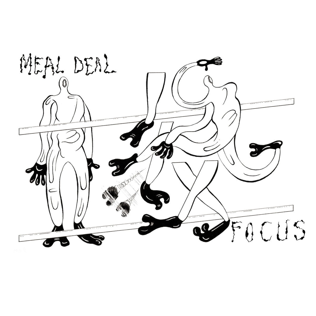 Focus x Meal Deal Slippy Man T-shirt - Baby Blue
