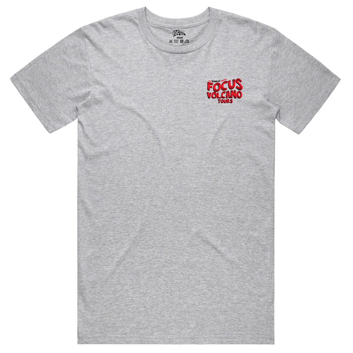Focus Volcano Tours T-shirt - Grey/Red