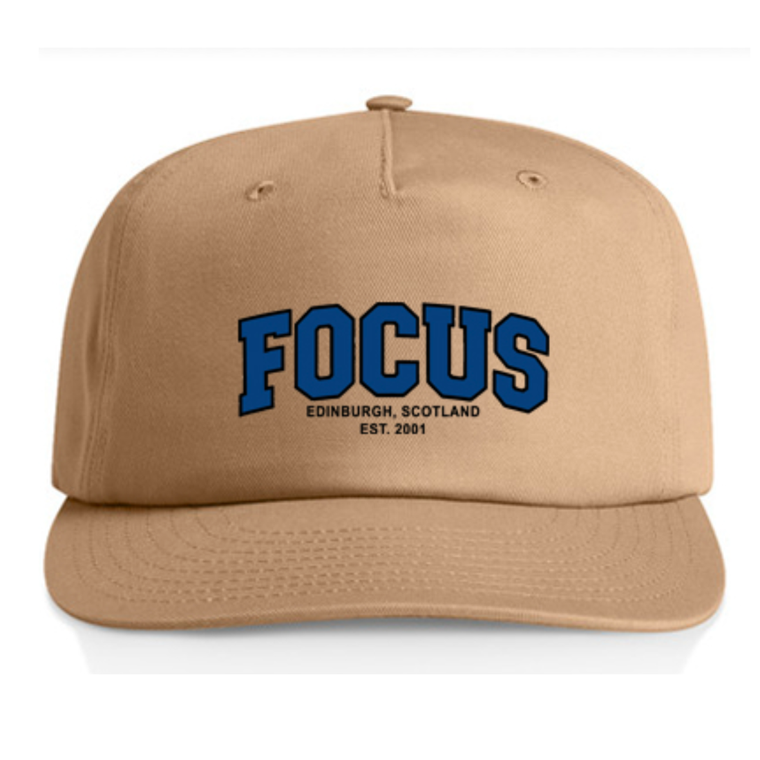 Focus College Logo Surf Cap - Khaki
