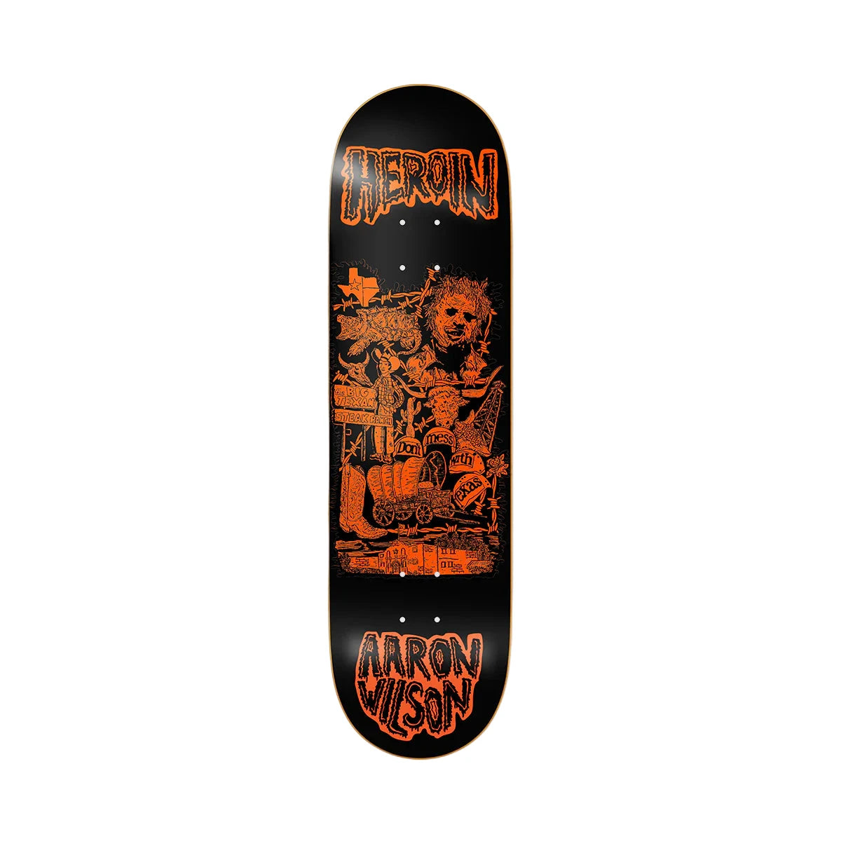Heroin Skateboards Aaron Wilson Allegory of Fear Deck - 8.75"