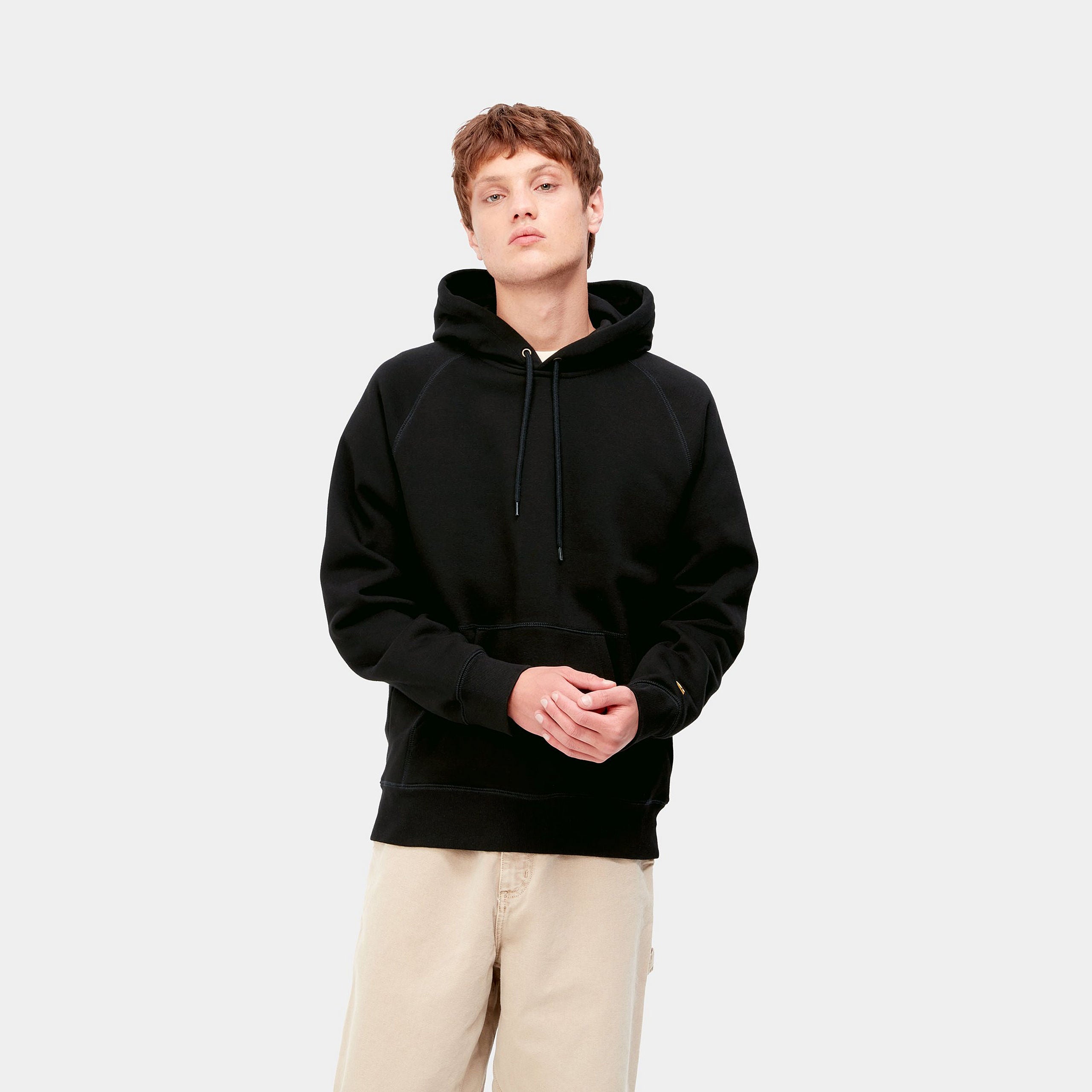 Carhartt WIP Hooded Chase Sweatshirt Black Gold