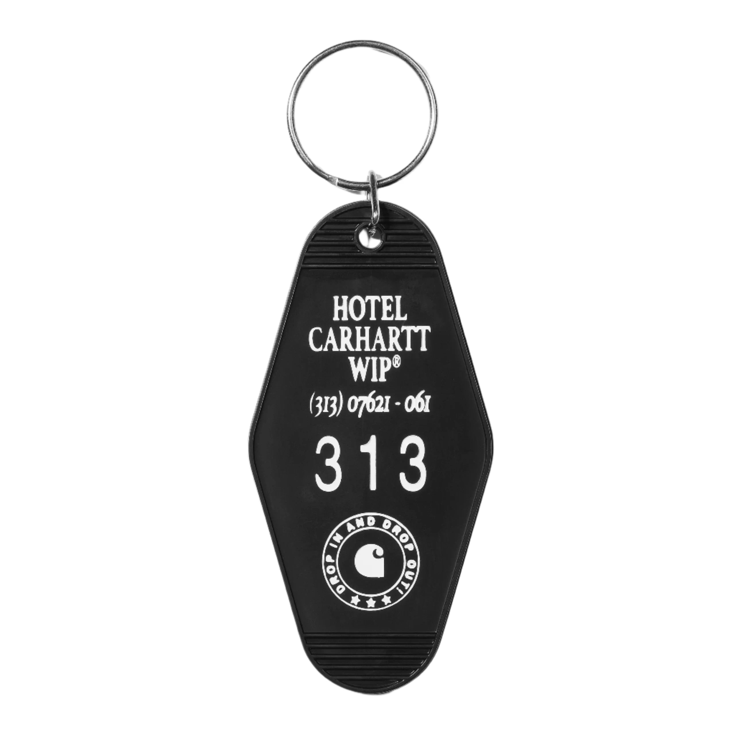 Carhartt WIP Hotel Keys Keychain - Black/White