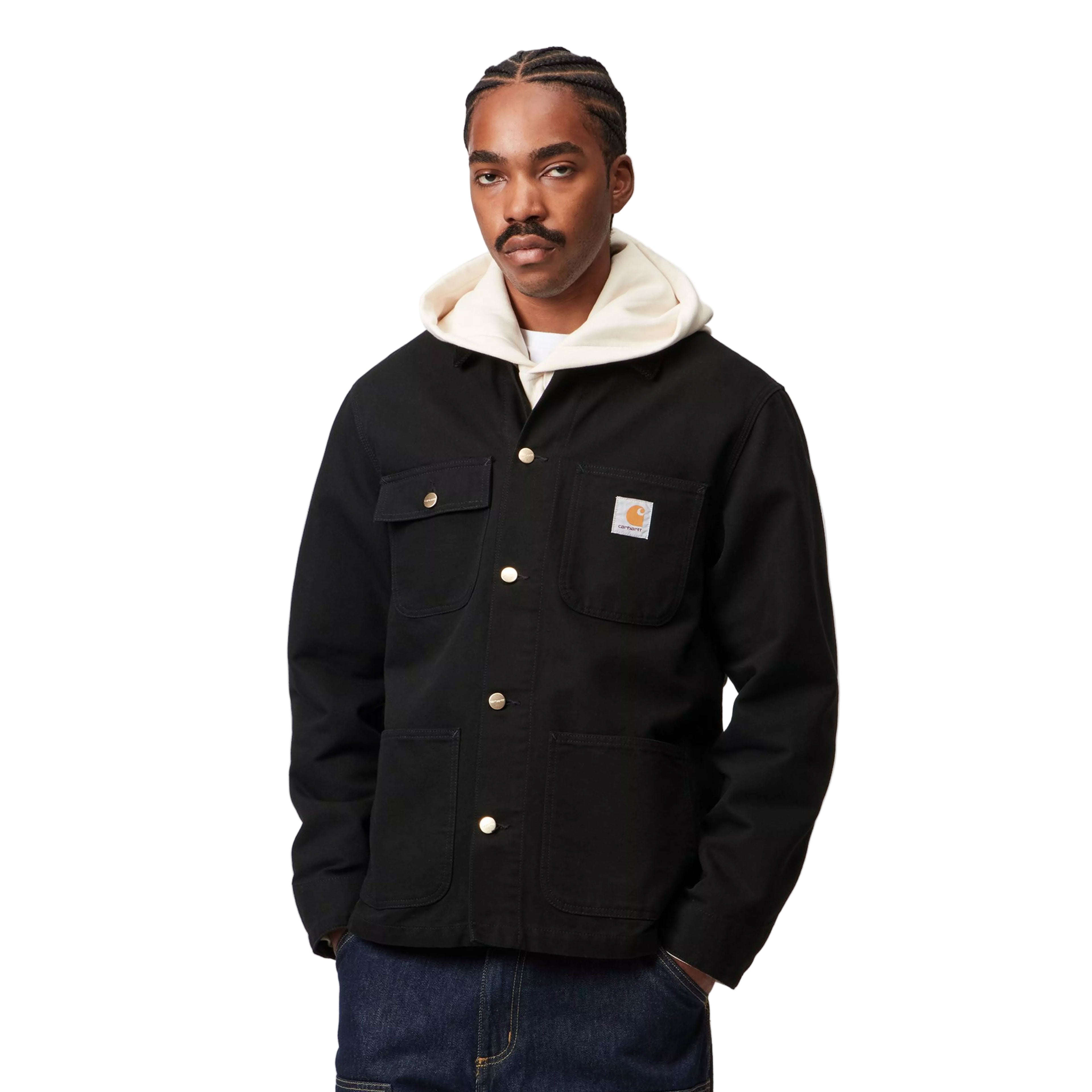 Carhartt WIP Michigan Jacket - Black/Black Rinsed